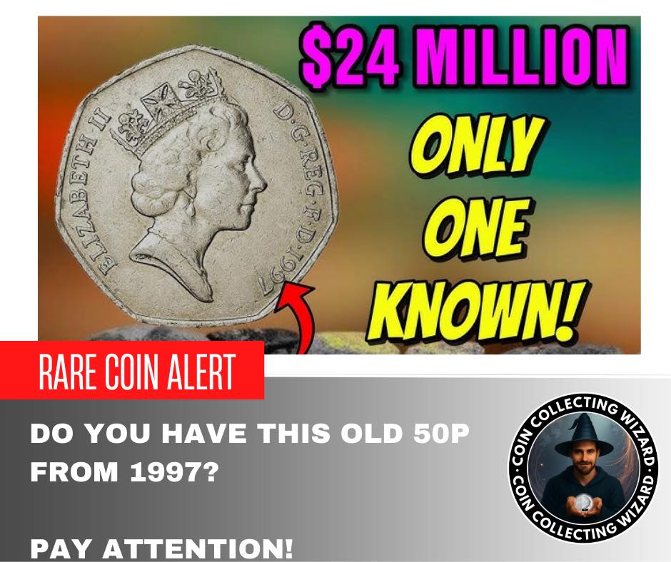 CoinCollectingWizard - 🔥 LOOK AT THIS PHOTO… A 1997 50p WORTH $24 ...