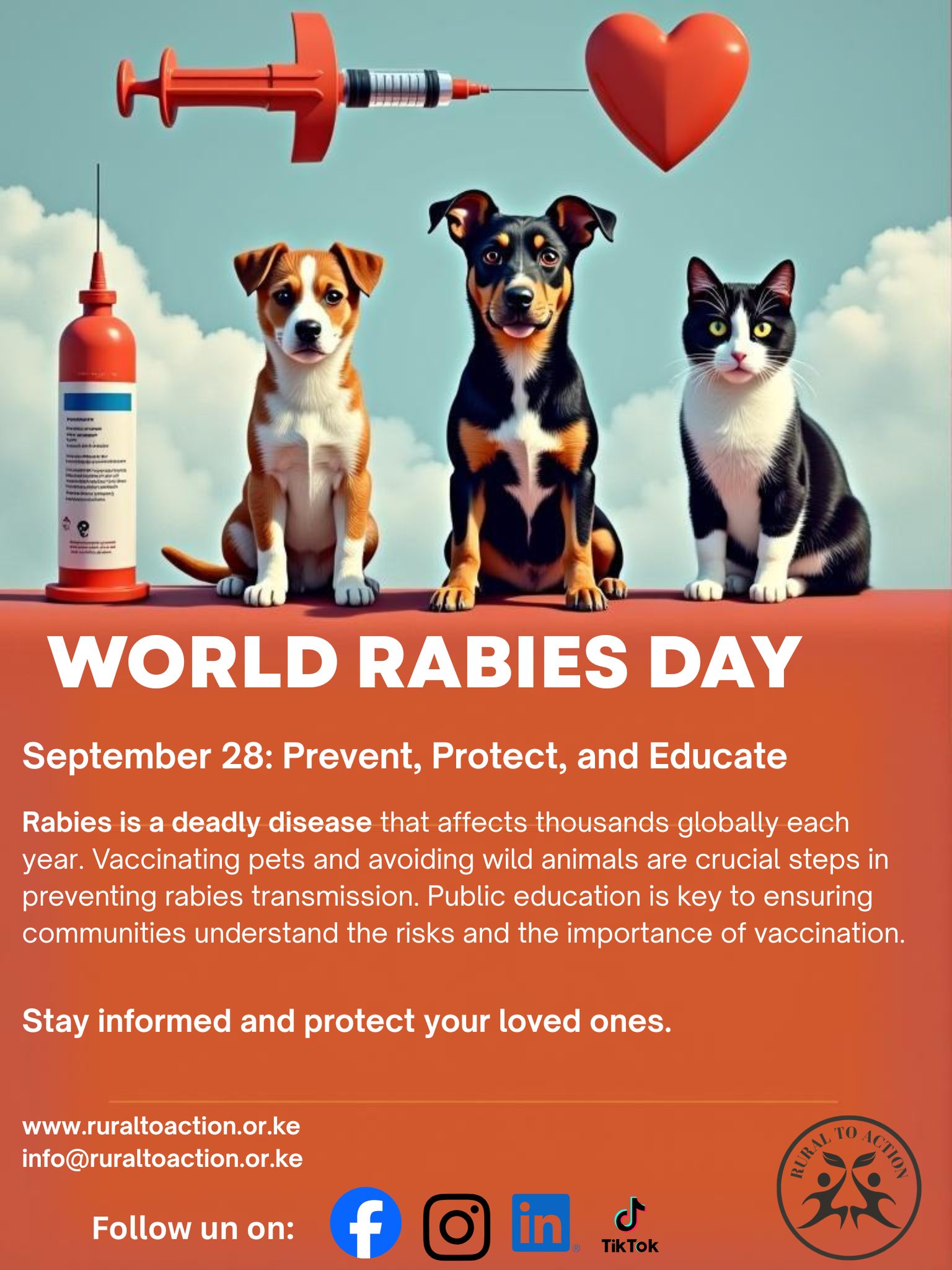Rural to Action - 🐕💉 World Rabies Day In Kenya, rabies... | Facebook