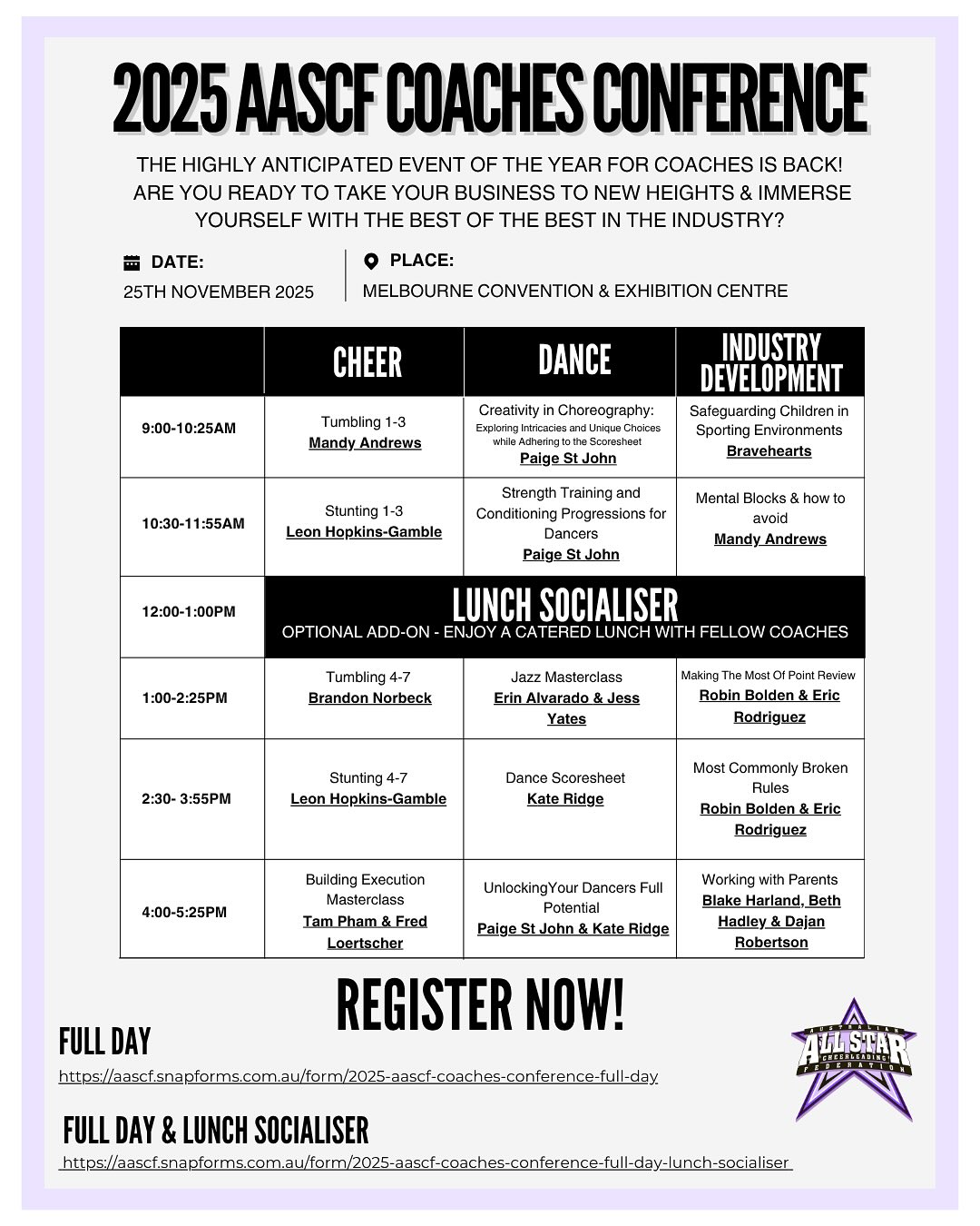 🚨... - Australian All Star Cheerleading Federation (AASCF) | Facebook