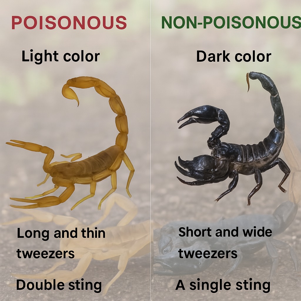Green - 🦂 Know Your Scorpions! Poisonous vs Non-Poisonous – Here's How ...