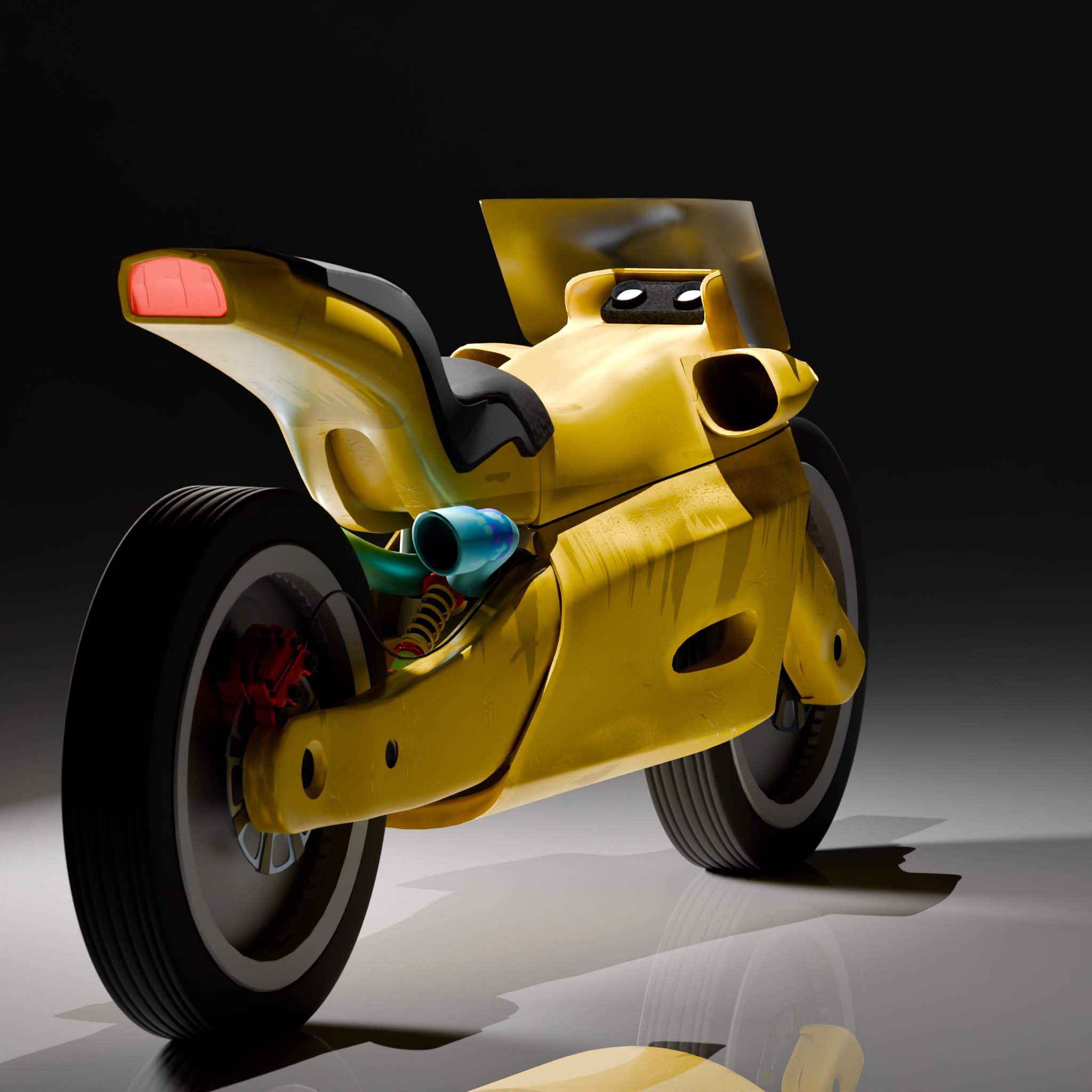 First-time builder shares Akira-inspired motorcycle model design