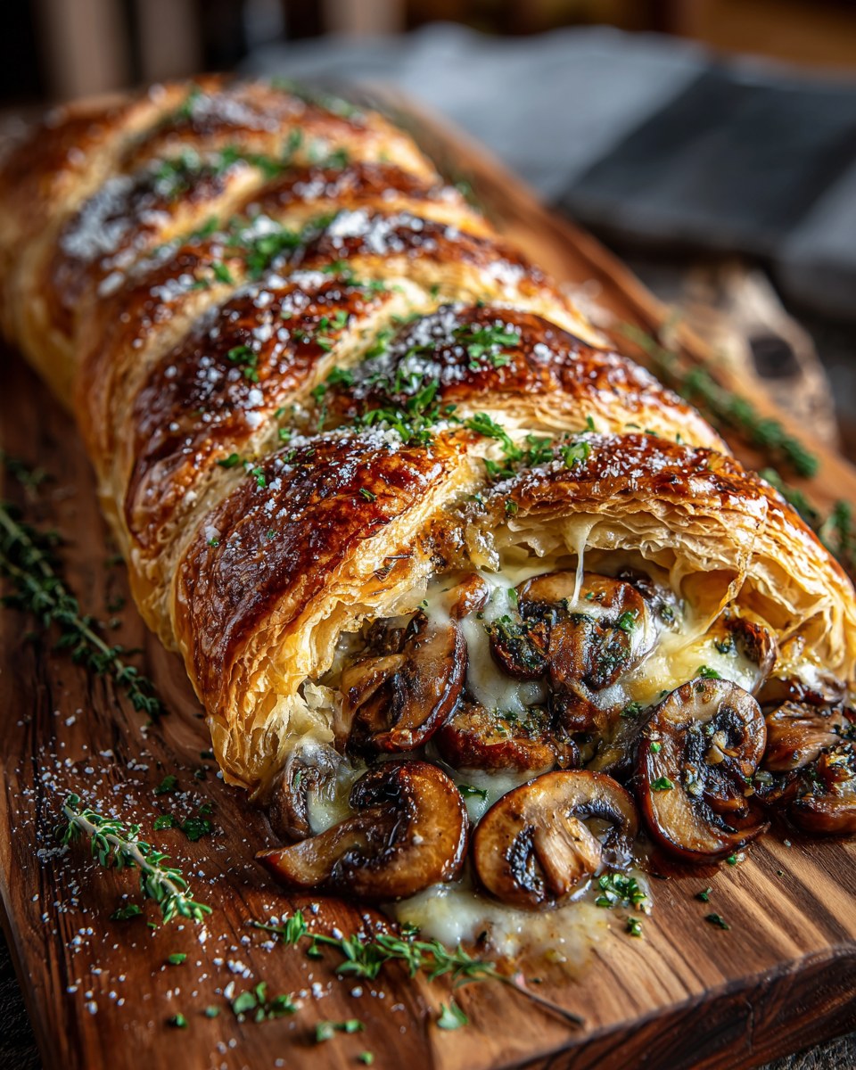 Recipes realm - Savory Mushroom & Gruyère Puff Pastry... | Facebook