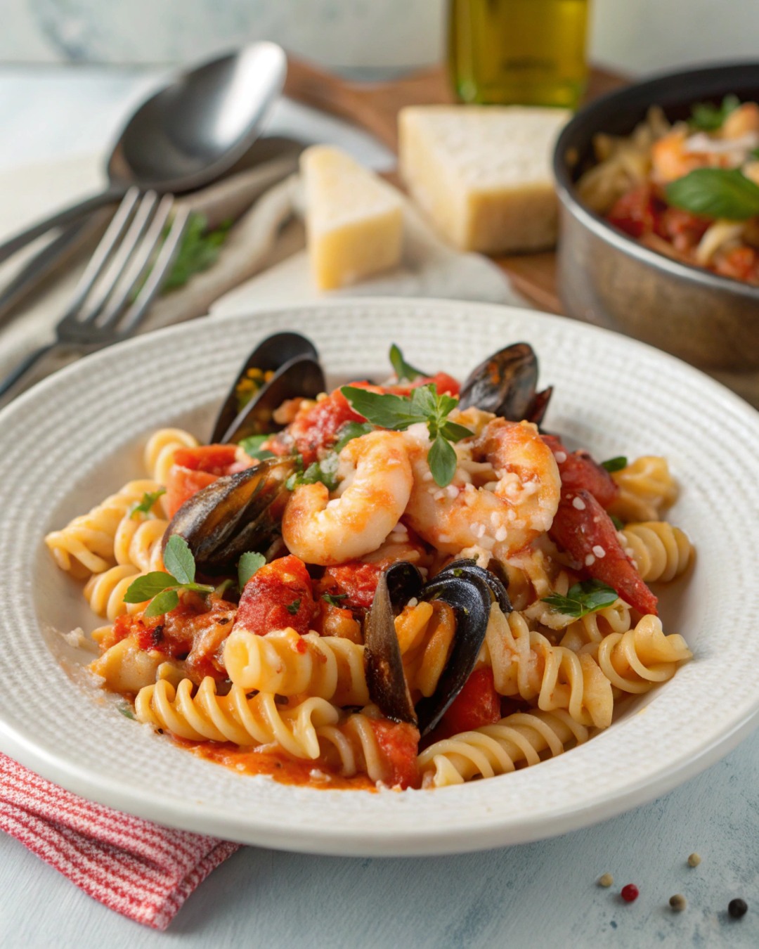 O Recettes - Pâtes aux Fruits de Mer façon Méditerranéenne 🌿🦐 🍝 ...