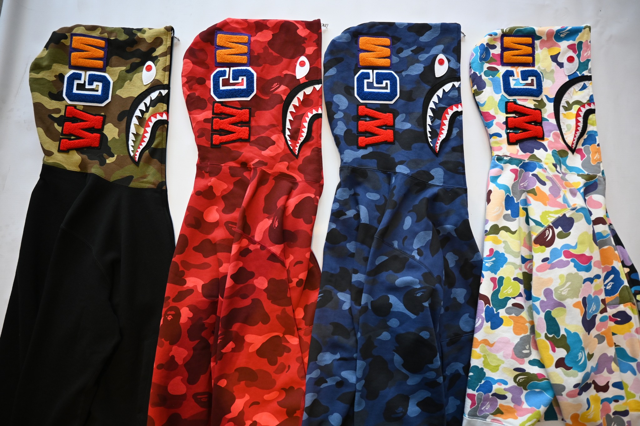 WINDSTOPPER 1ST CAMO SHARK HOODIE JACKET #bape