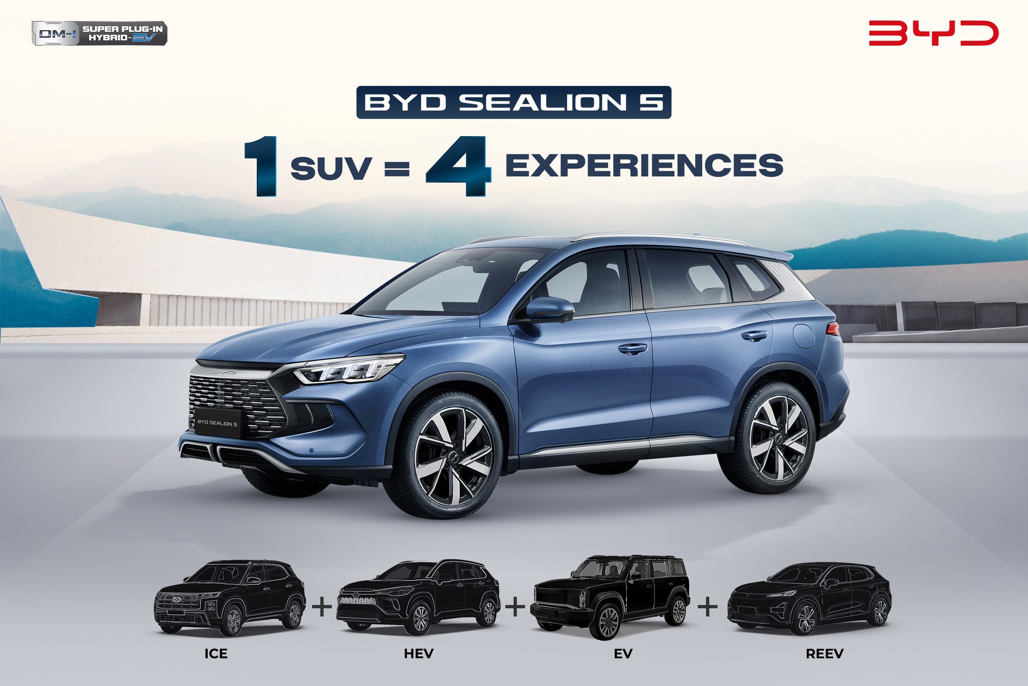 BYD - Introducing BYD SEALION 5. ICE, HEV, EV & REEV, intelligently ...