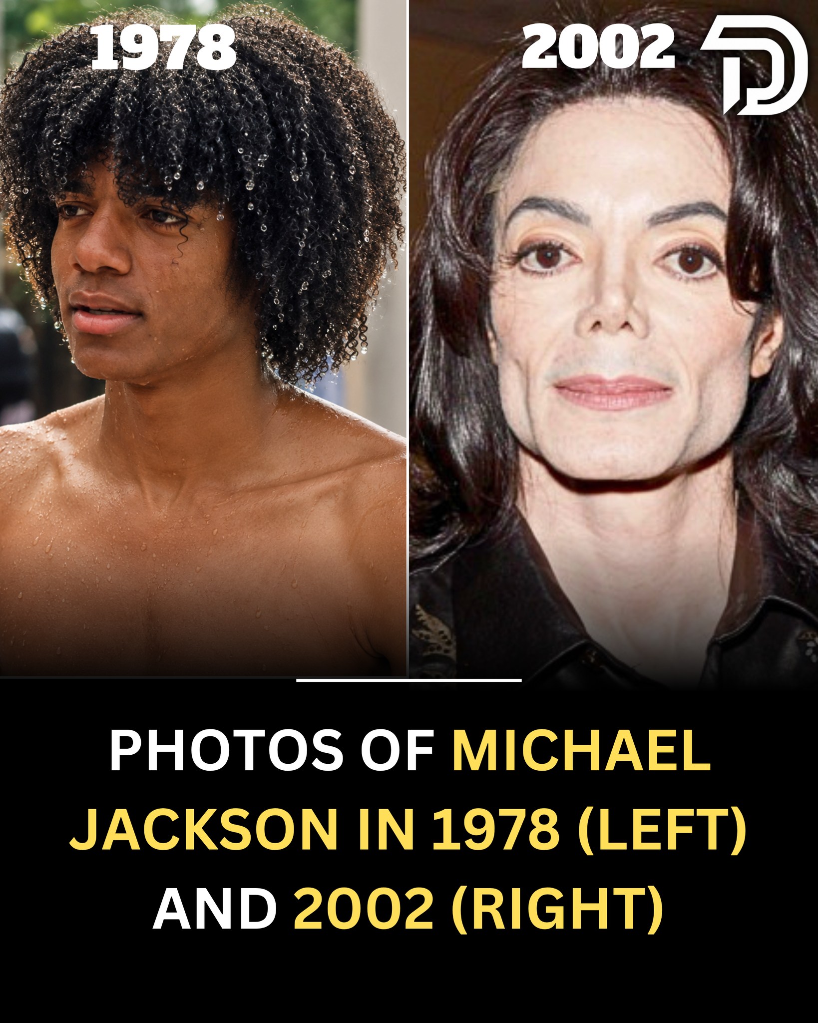 saaaya　Michael Jackson BEFORE HE WAS Michael Jackson before(left) and after (right)