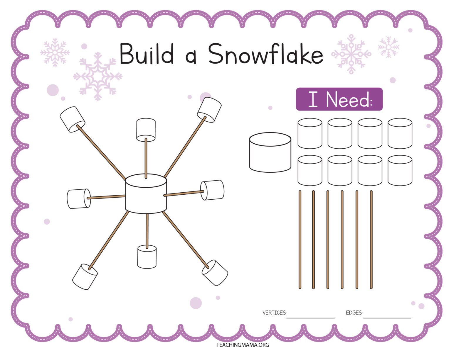 ️ Build a Snowflake... - Bright Start Family Childcare LLC | Facebook