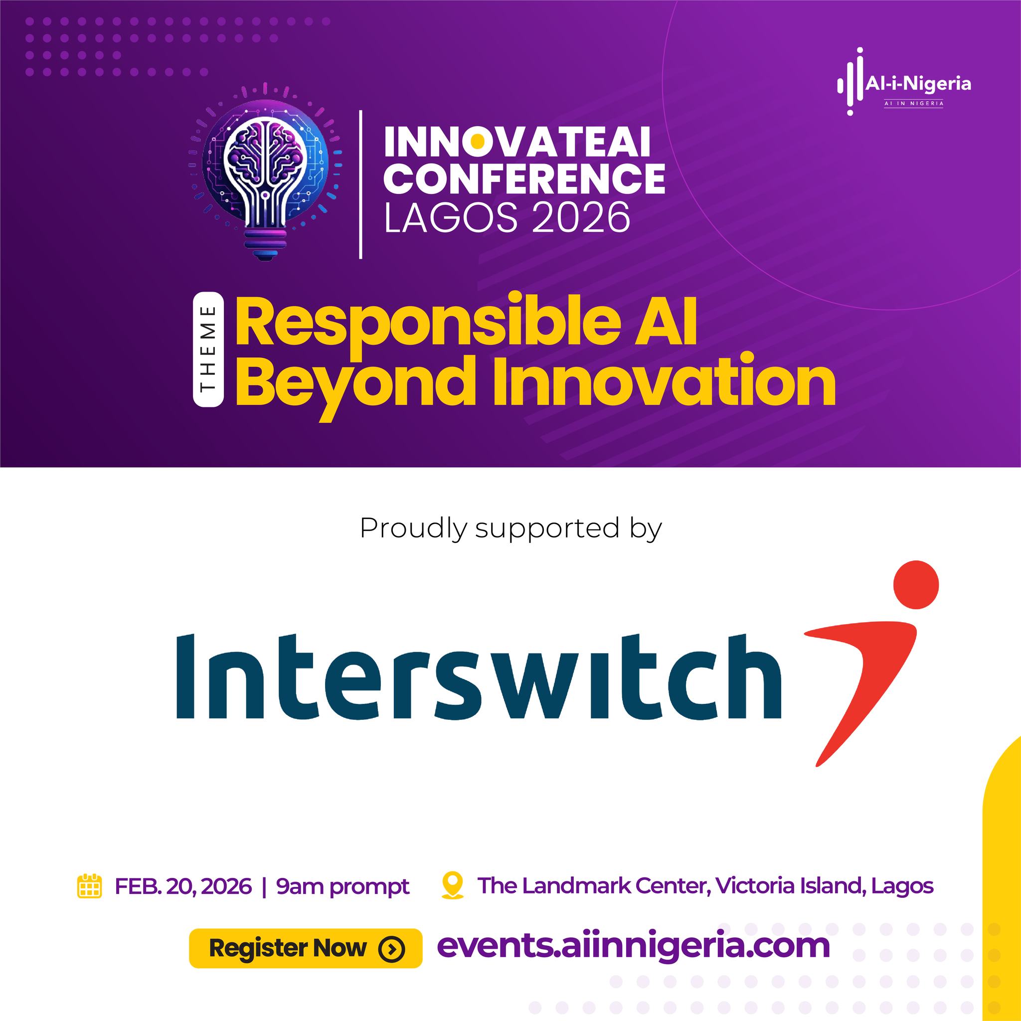 AI - InnovateAI Conference Lagos 2026 is proudly supported by ...
