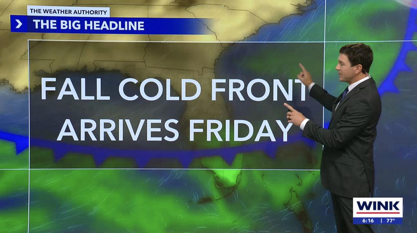Early cold front brings cooler air to southwest Florida