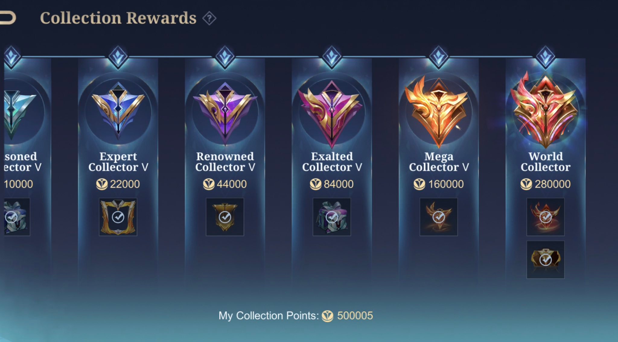 550,000 ba or 500,000 points para sa Galaxy Collector? Excited na kasi ...
