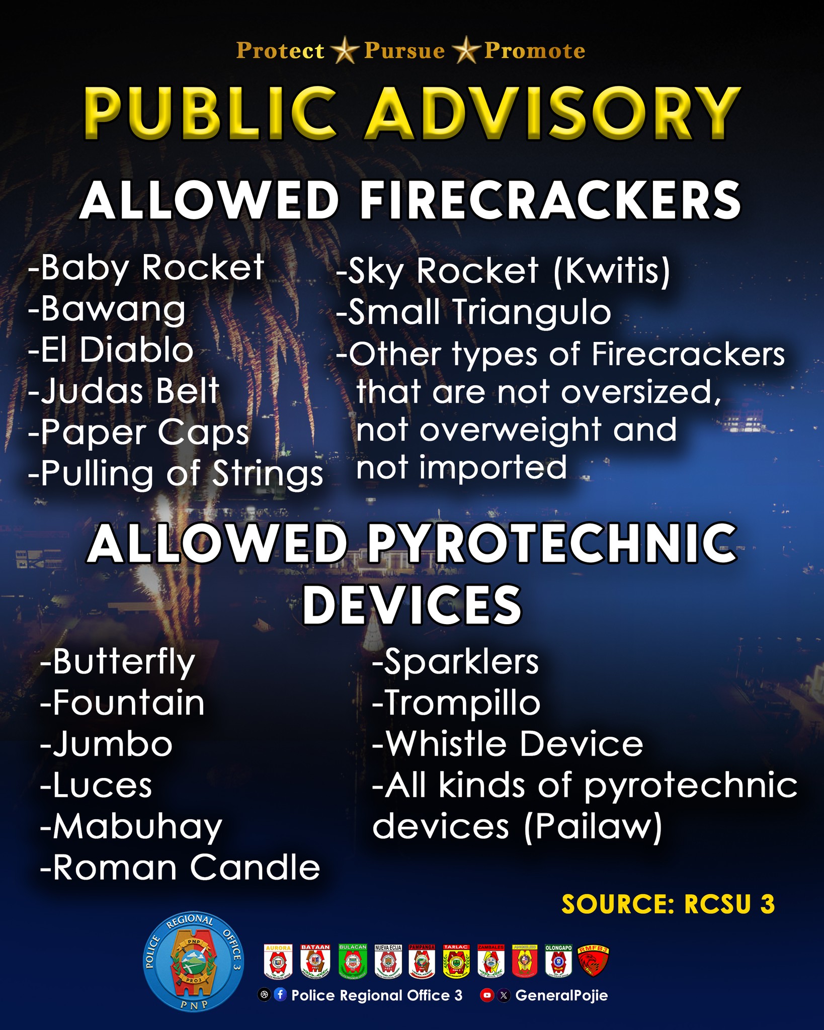 NET25 - ABISO SA PUBLIKO 🧨🎆 Narito ang mga aprubado at ipinagbabawal na ...