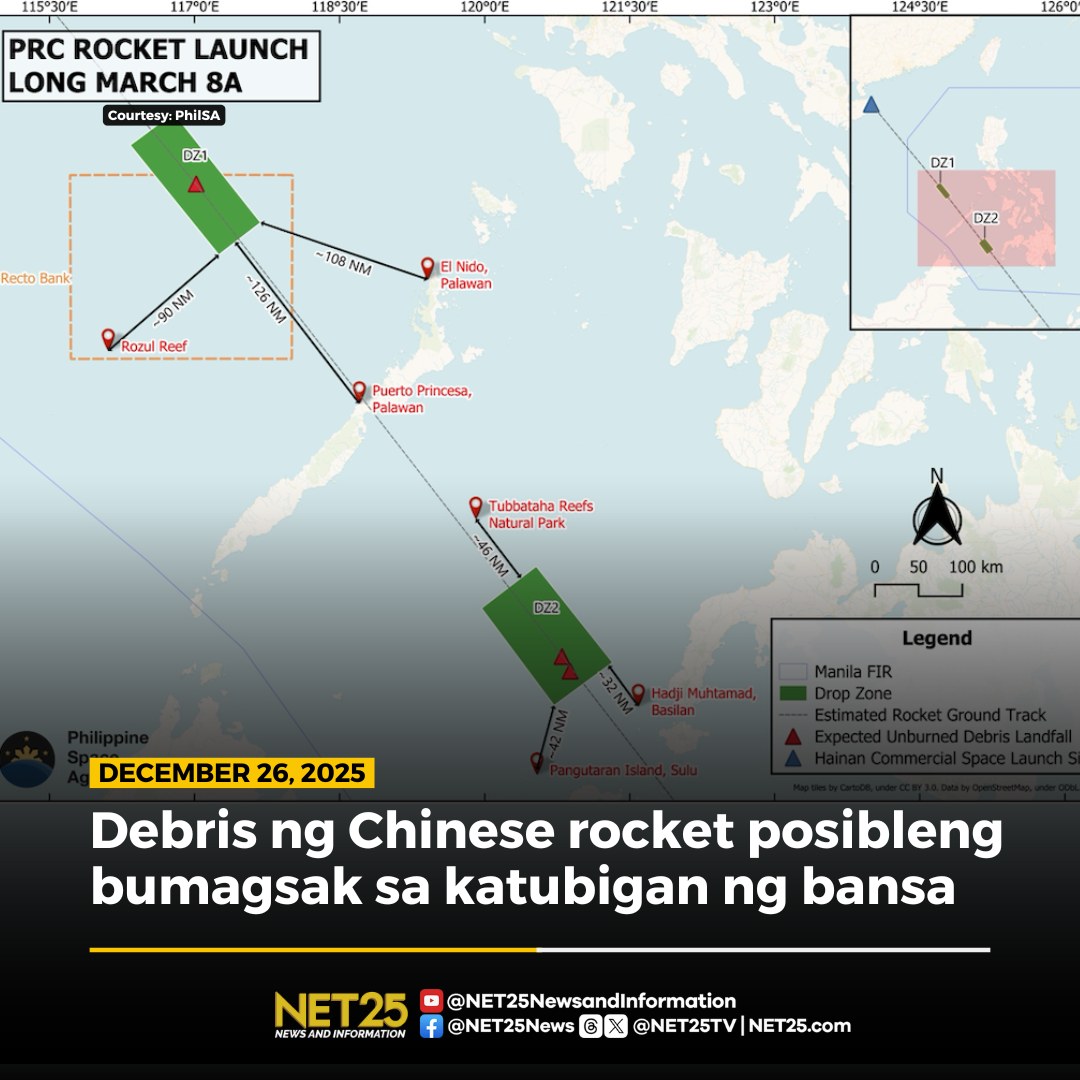 NET25 - Nagbabala ang Philippine Space Agency (PhilSA) sa pagbagsak ng ...