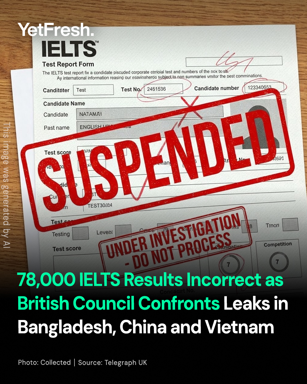 Yet Fresh - IELTS Test Chaos: Wrong Scores and Cheating... | Facebook