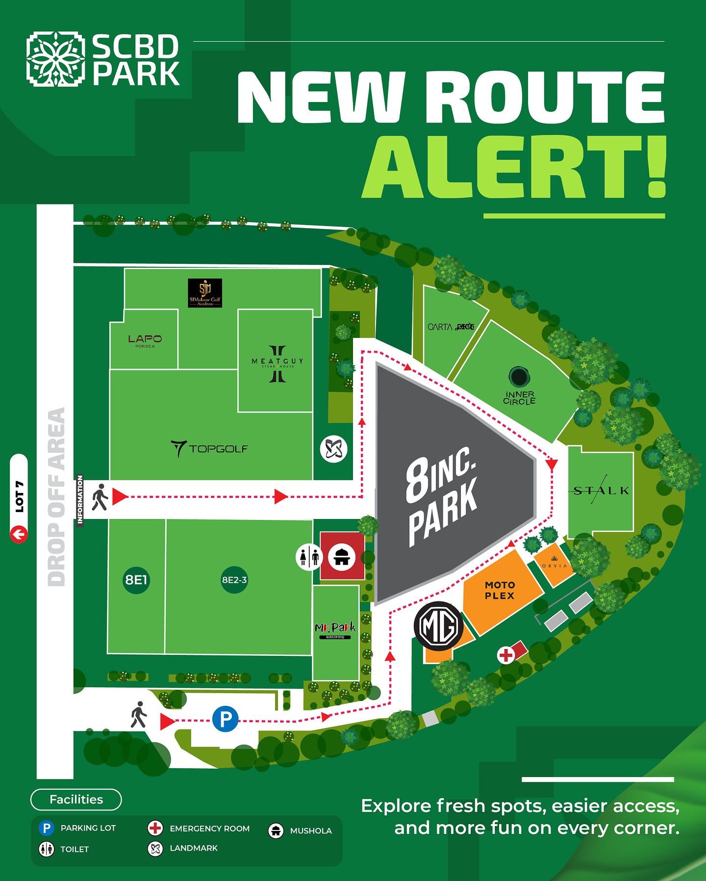 SCBD Park - 🚧 New Route Alert at SCBD Park! We’ve... | Facebook