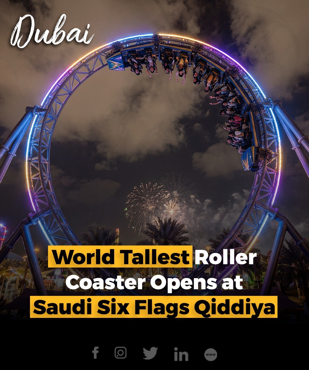 Startup - Saudi Arabia has unveiled the world’s tallest, fastest, and ...