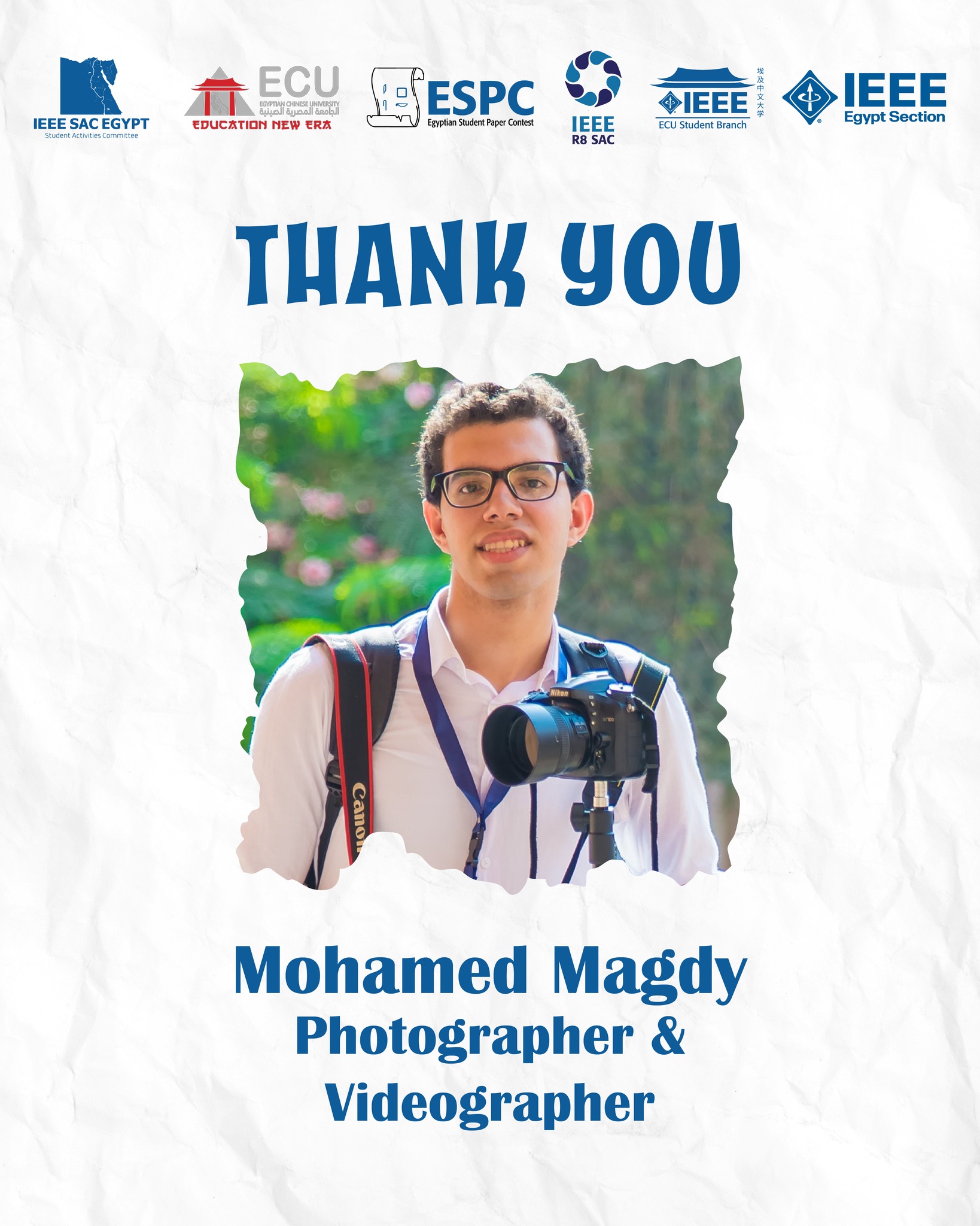A Big Thank... - IEEE Egyptian Student Paper Contest - ESPC | Facebook