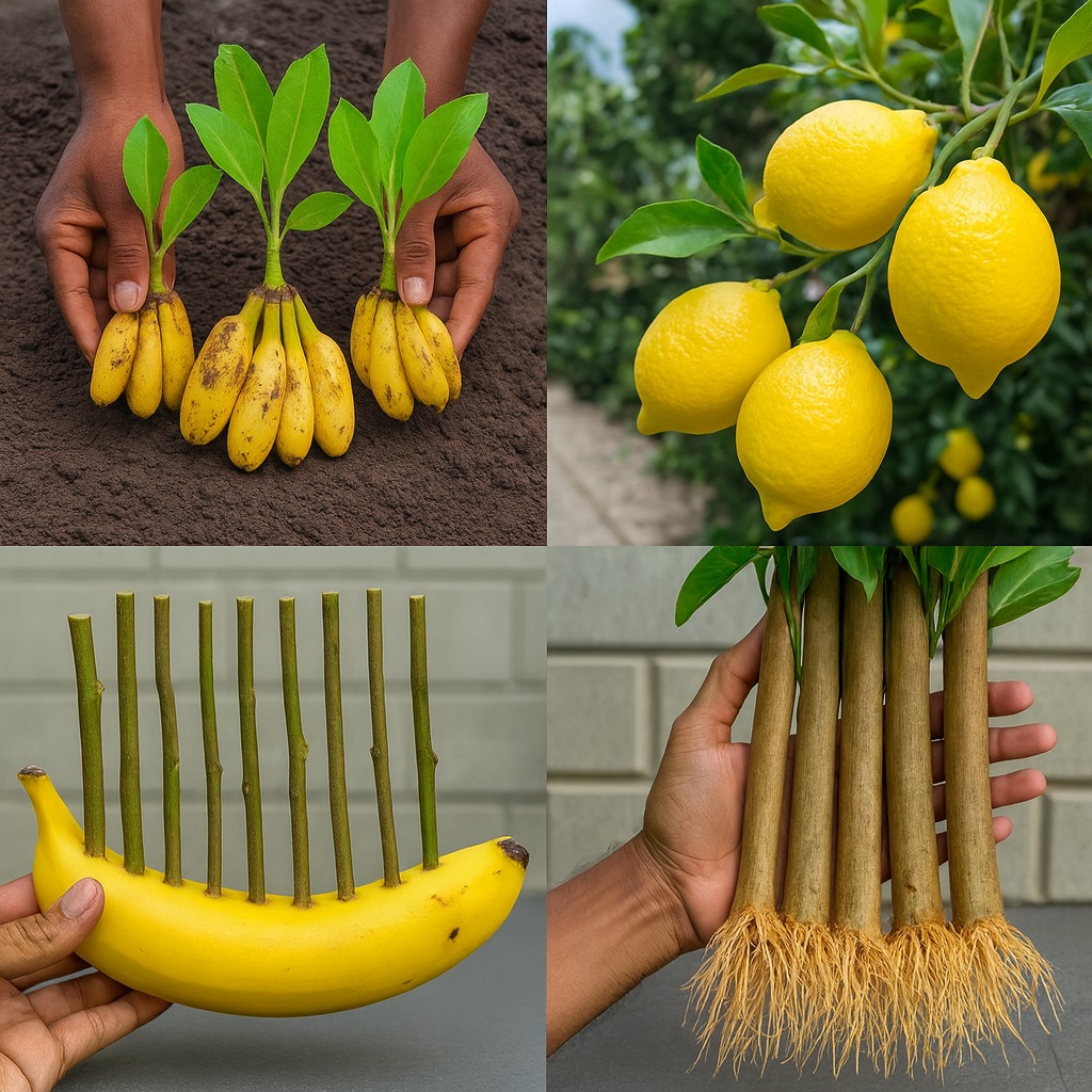 Planting - Propagating Lemon Trees with Bananas: A Natural Rooting ...