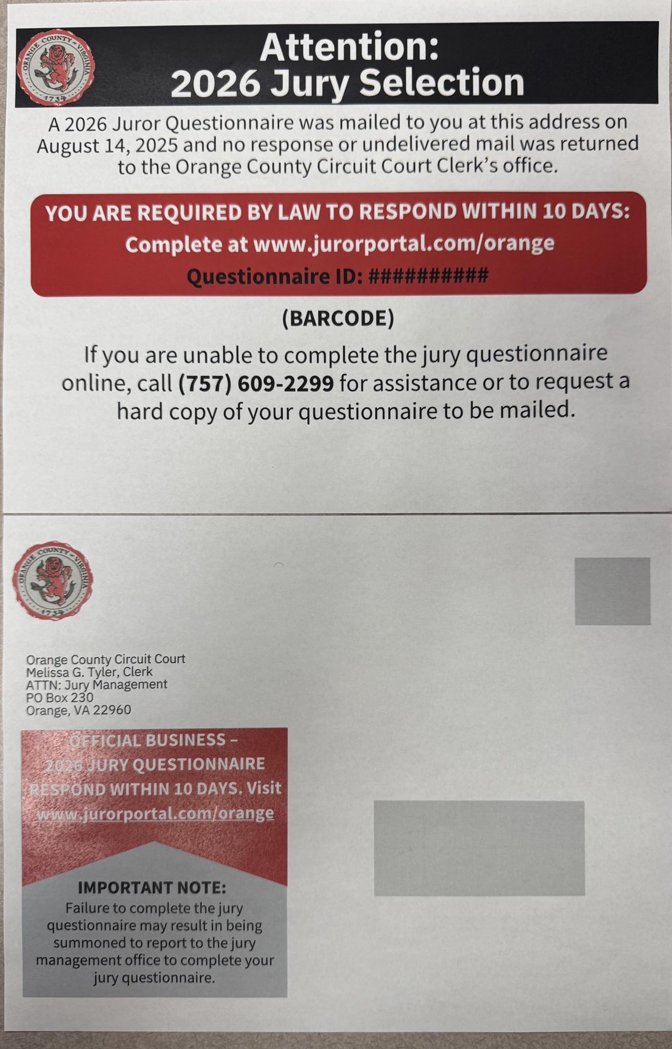 🚨 SCAM ALERT: Jury Duty Phone Calls 🚨 We have received reports of ...