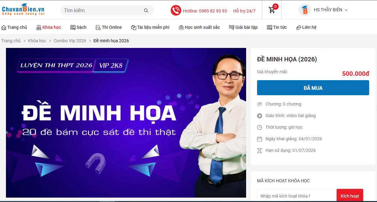 BÍ QUYẾT LUYỆN THI THPT - THẦY CHU VĂN BIÊN | 🚨 THÔNG TIN CHÍNH THỨC TỪ ...