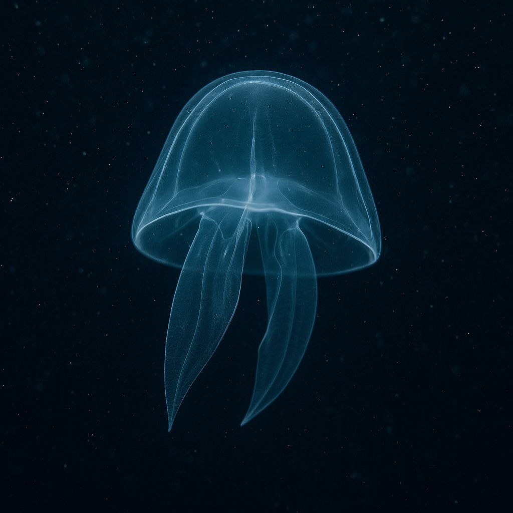 Planet - THE JELLYFISH THAT TURNS INVISIBLE 🌫️🪼 In the lightless miles ...