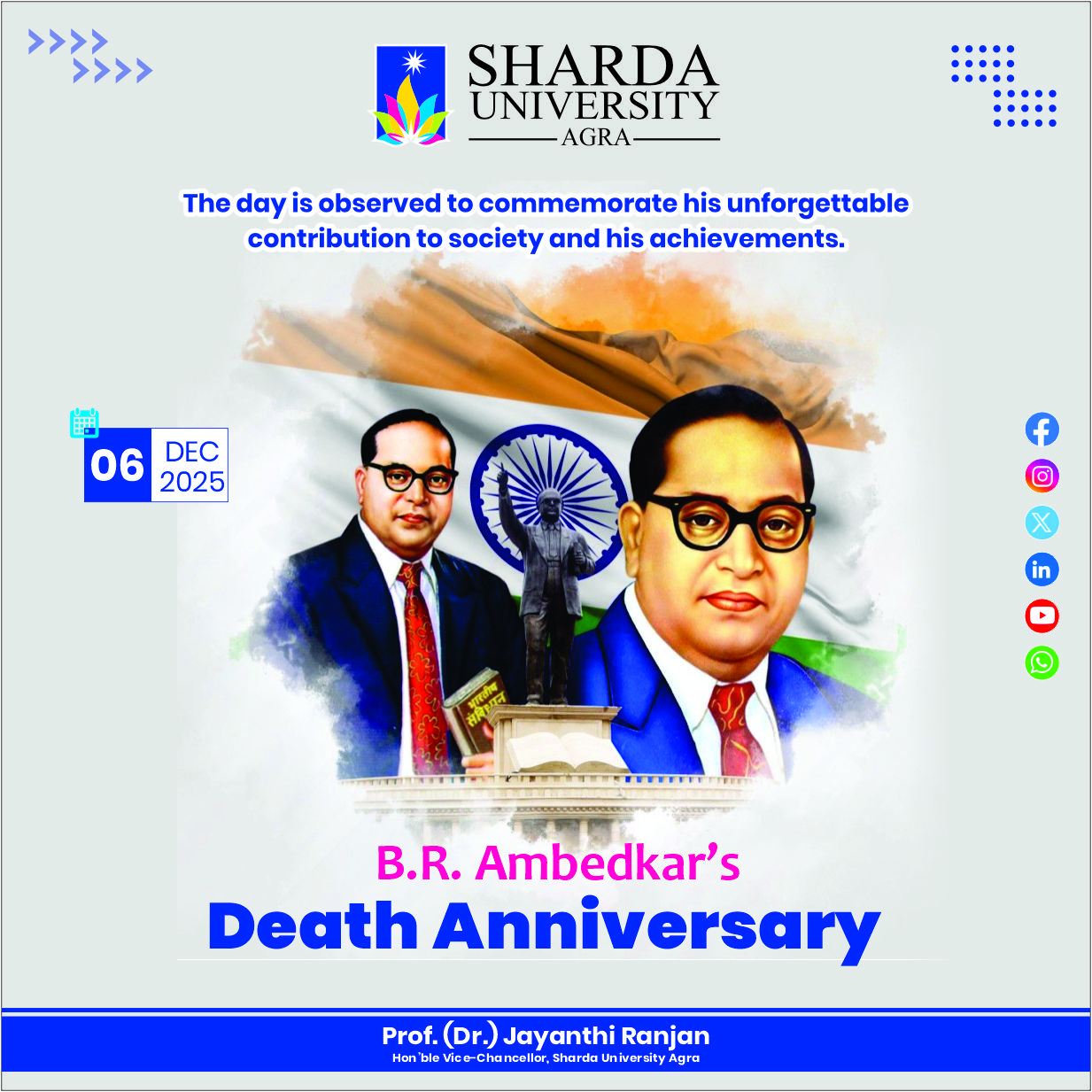 Sharda - Remembering Bharat Ratna Dr. B. R. Ambedkar Death Anniversary ...