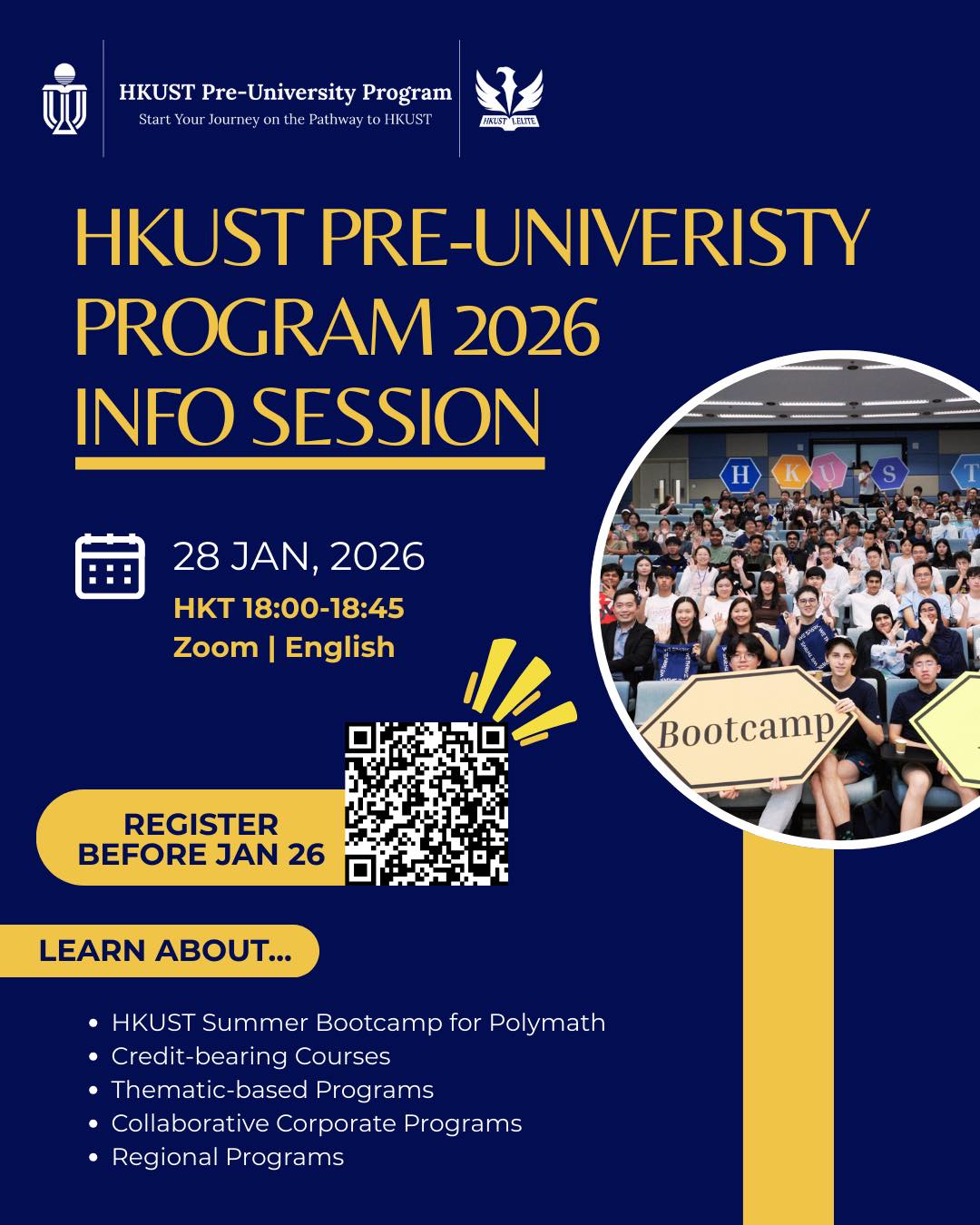 HKUST - 【招生中】🚀 立即報名，展開你的科大之旅！🚀 👉 有興趣了解於香港科技大學就讀的學習體驗與校園生活嗎？歡迎參加 HKUST ...