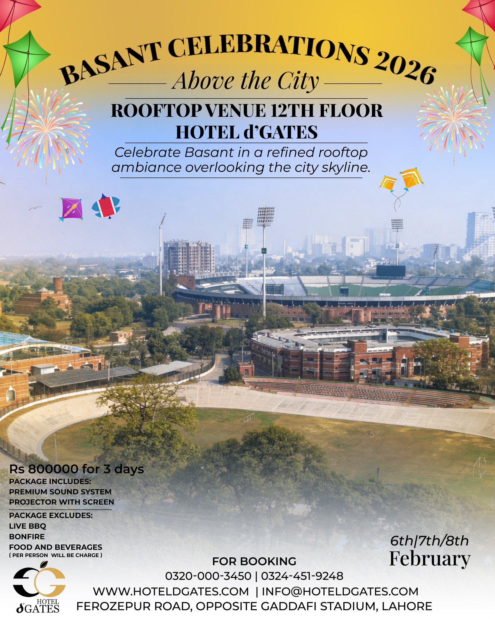HOTEL - BASANT CELEBRATIONS 2026 Experience the joy of Basant with ...