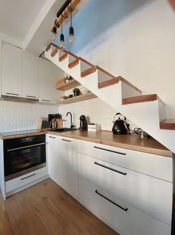 Under the Stairs Kitchen: Clever Ideas to Maximize Small Spaces
