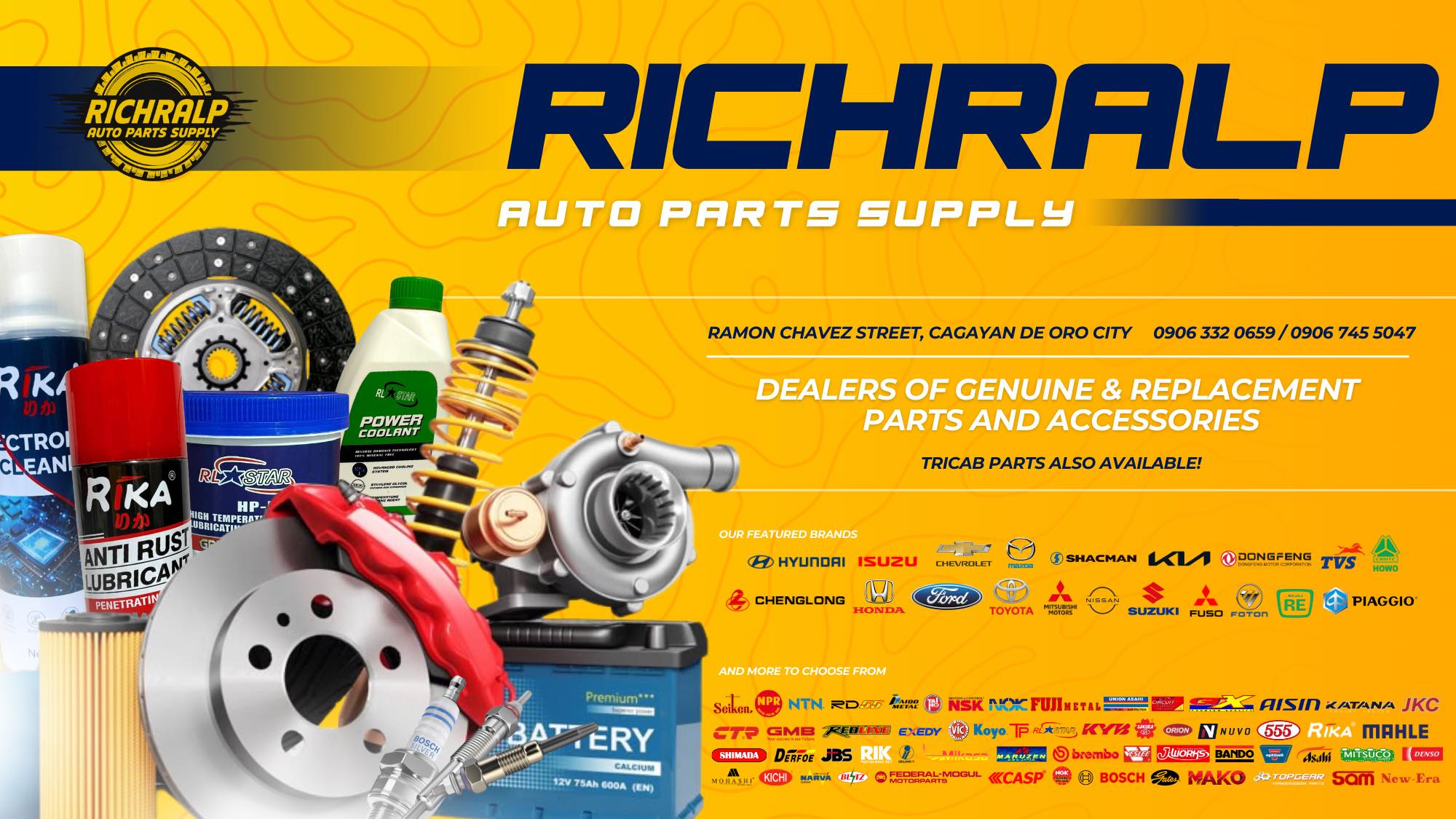 Richralp Auto Parts Supply | Cagayan de Oro