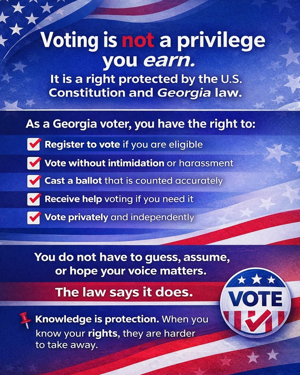 Kenya - Voting is not a privilege you earn. It is a right protected by ...