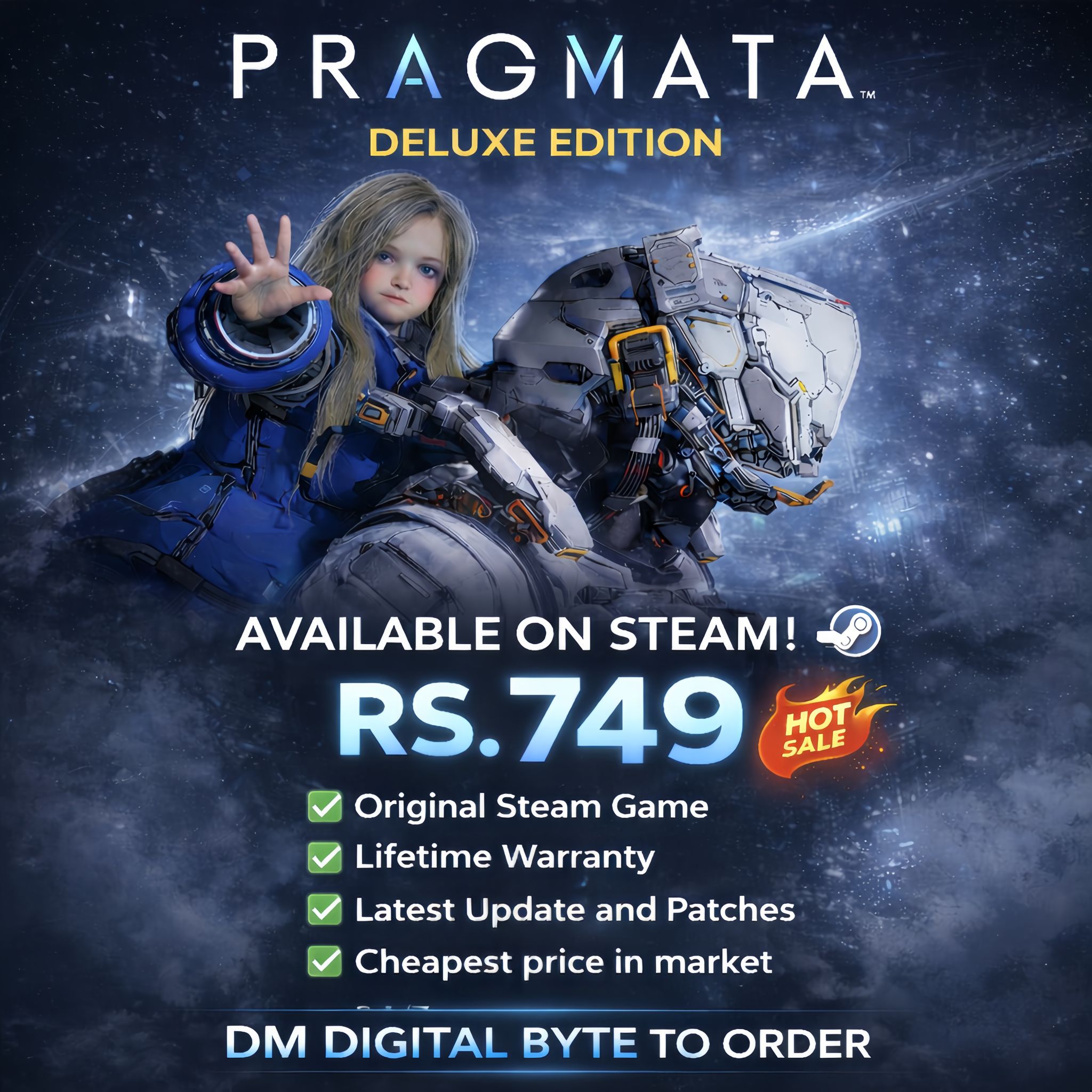 ❗ NEW ARRIVAL ❗ . ➡️ PC Steam Pragmata Chi/Eng Version 人機迷