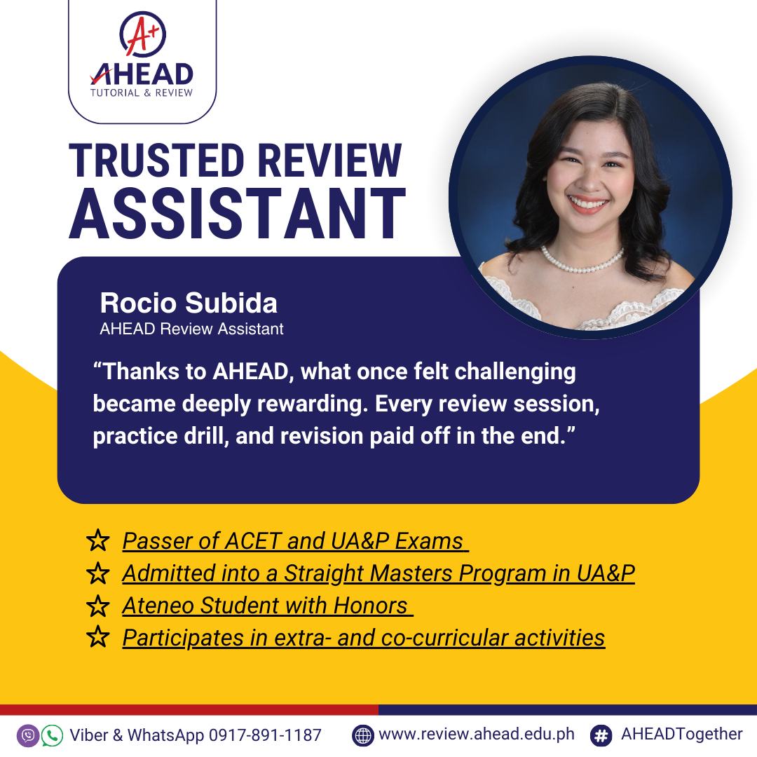 🎓 From Reviewee to... - AHEAD Tutorial and Review Official | Facebook