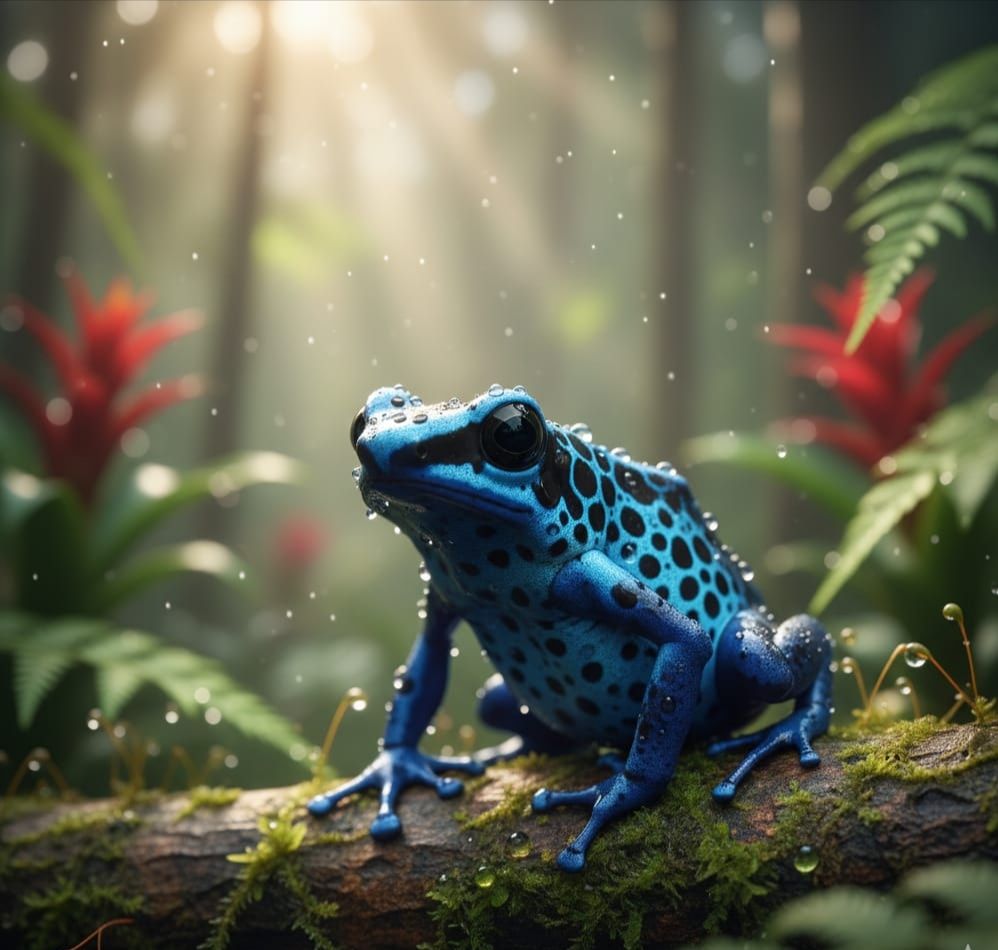 The Jewels of the Rain Forest Nature's most vibrant warning. These