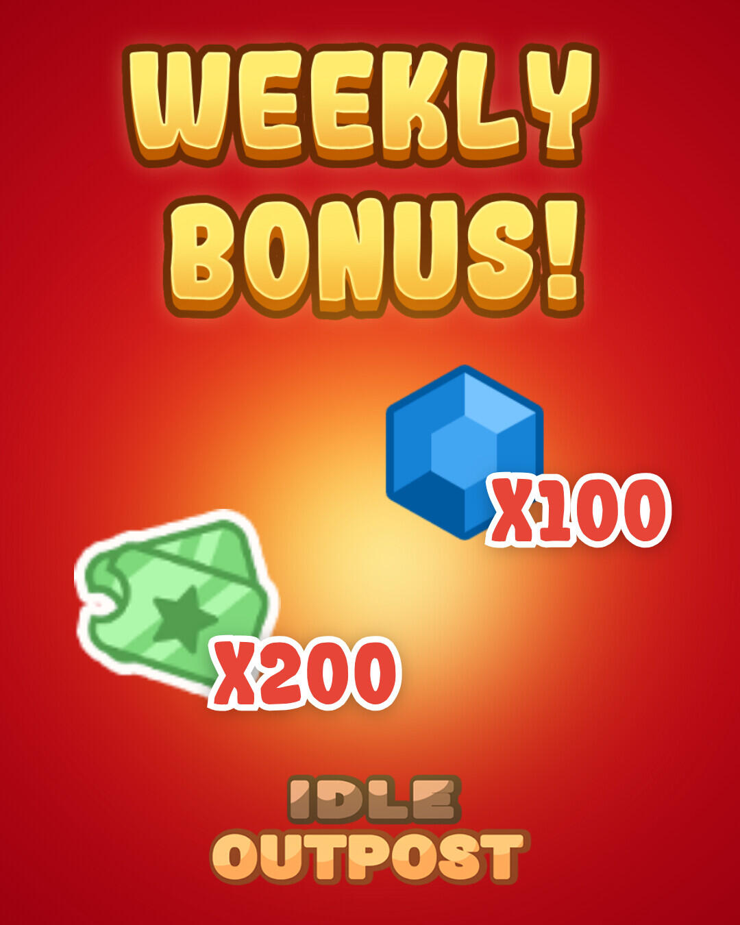 Idle Outpost - Grab your weekly bonus! 🎁 👉 Follow the... | Facebook