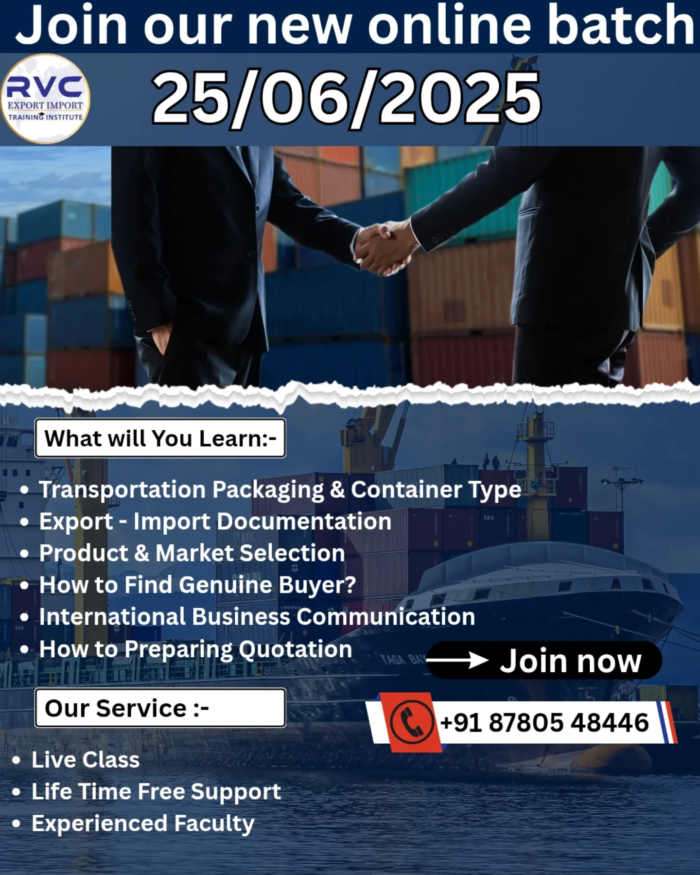 📢 New Online Batch... - Rvc Export Import Training Institute | Facebook