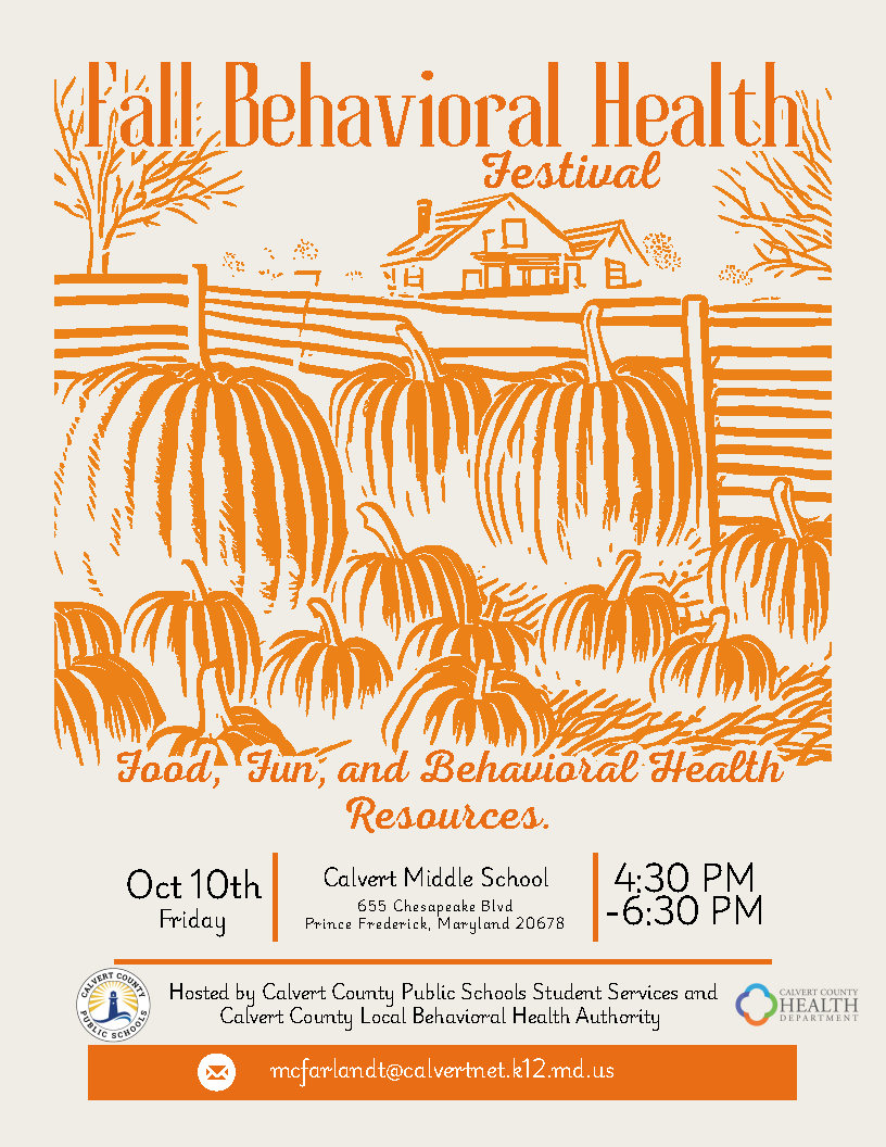 Calvert - 🍂 Fall Behavioral Health Festival 🍂 Join Calvert Student ...