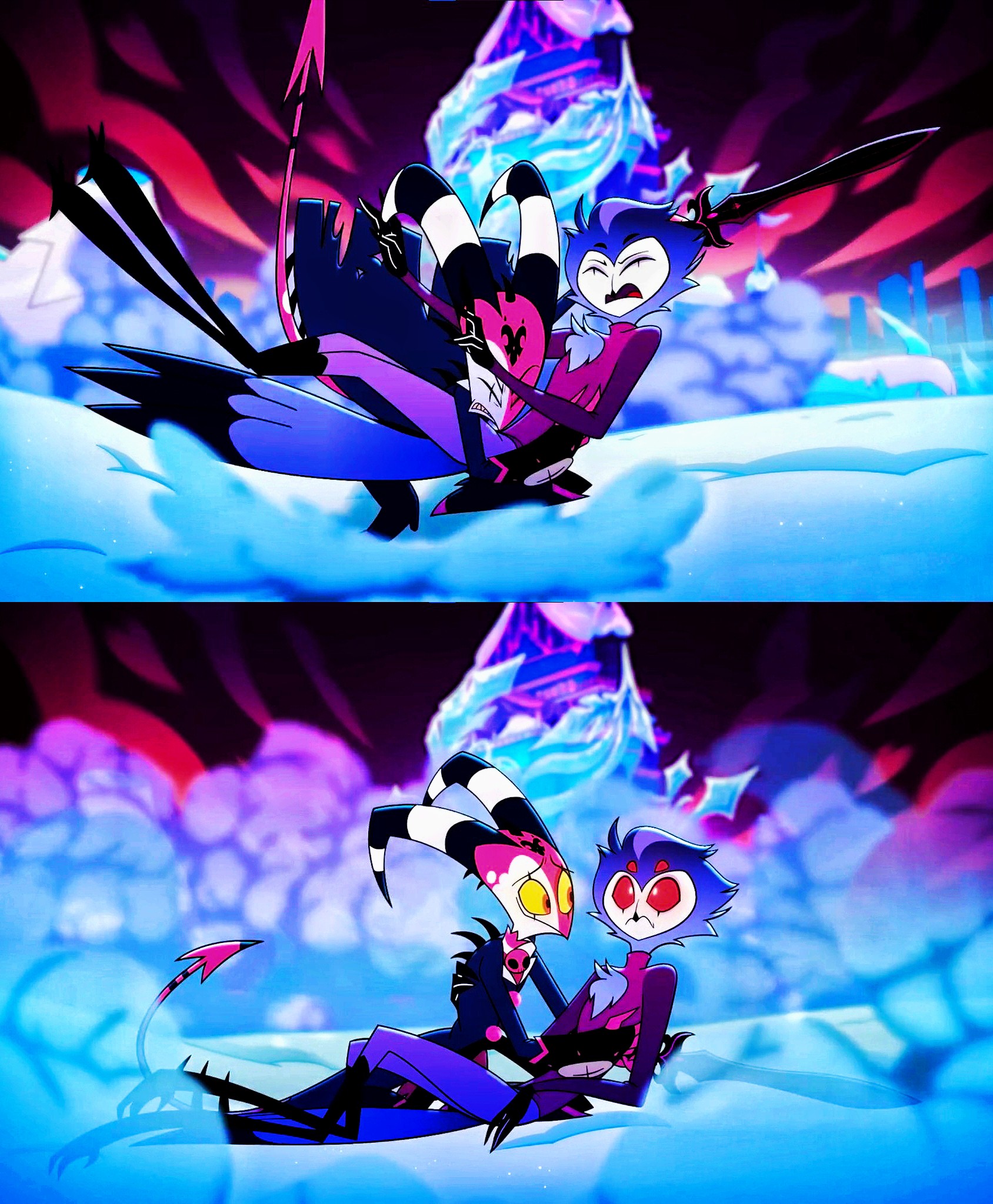 Stolas and Blitzo's love in Helluva Boss