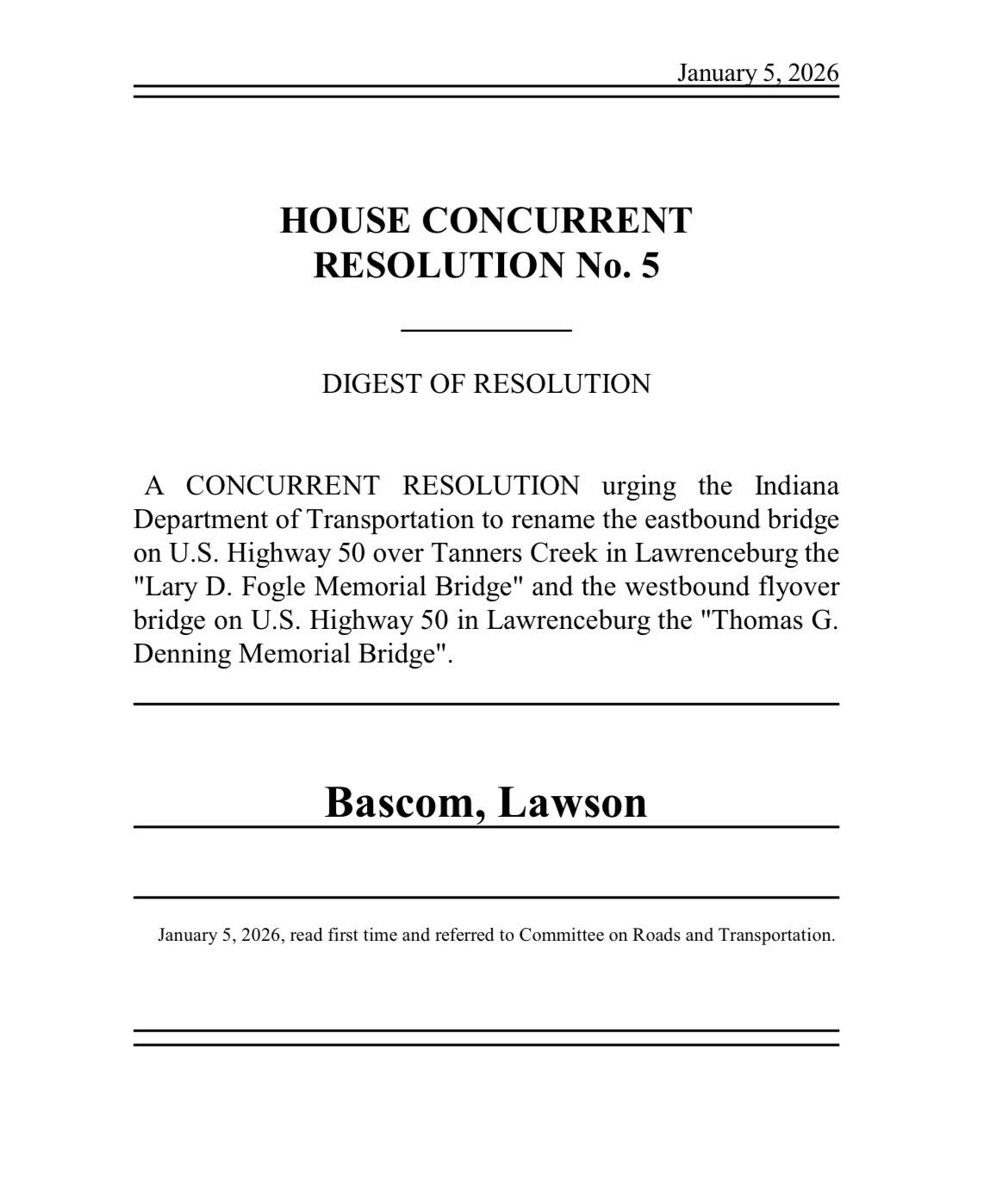 Garrett Bascom for Indiana