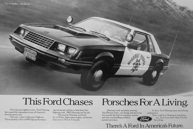 1982 Mustang SSP Special Service Package, for the CHP. For1982