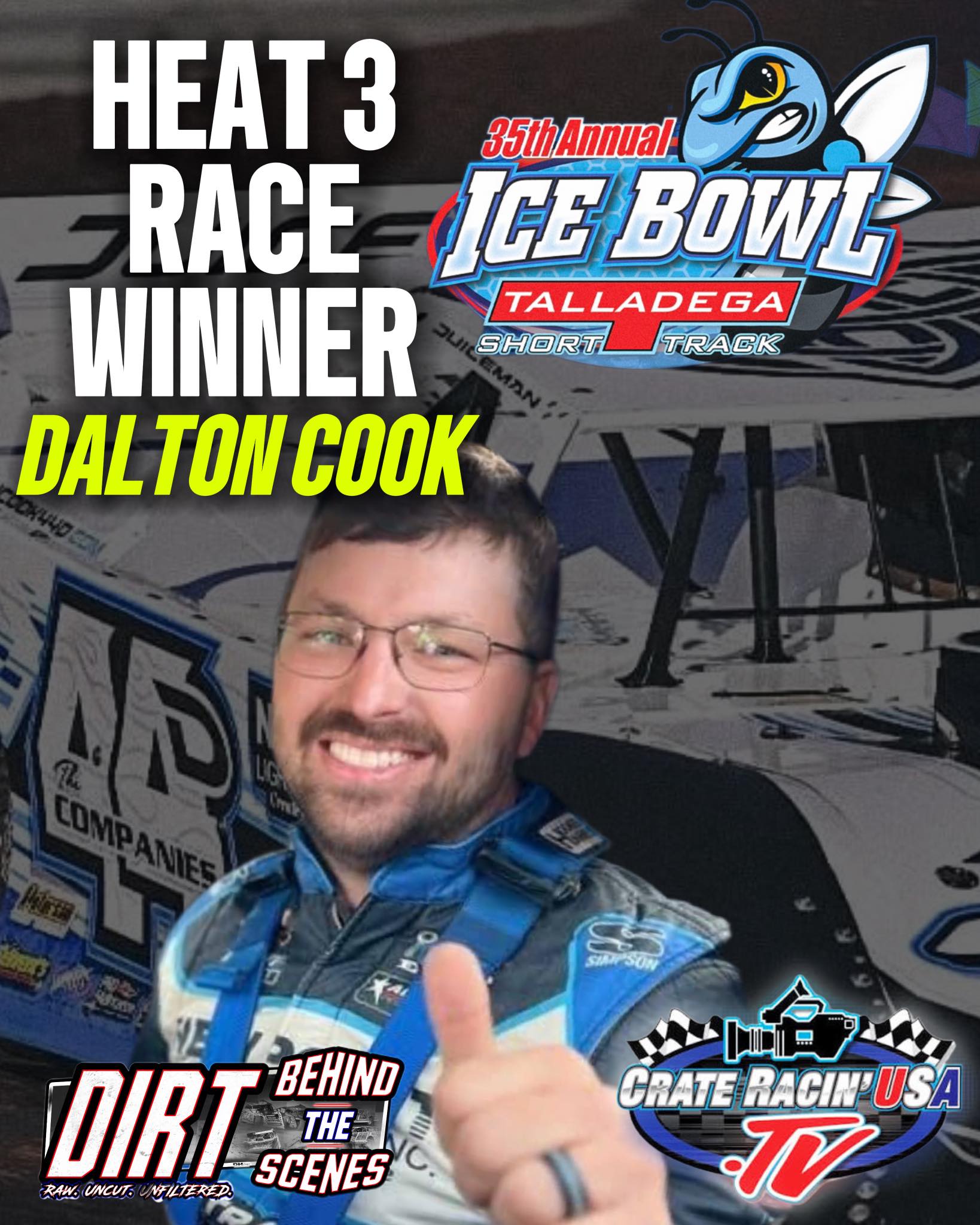 Dirt - Heat Race 3 is in the books! 🏁🔥 Dalton Cook takes the win in ...