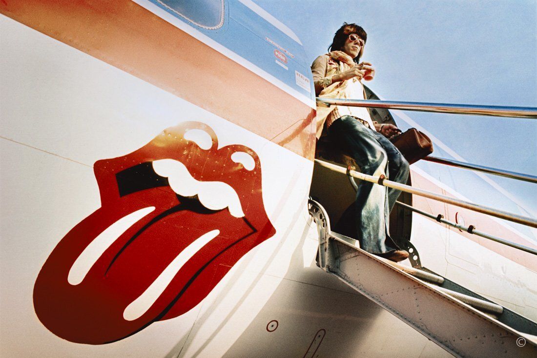 This photo was taken during the Stones' 1972 U.S. tour, as part of