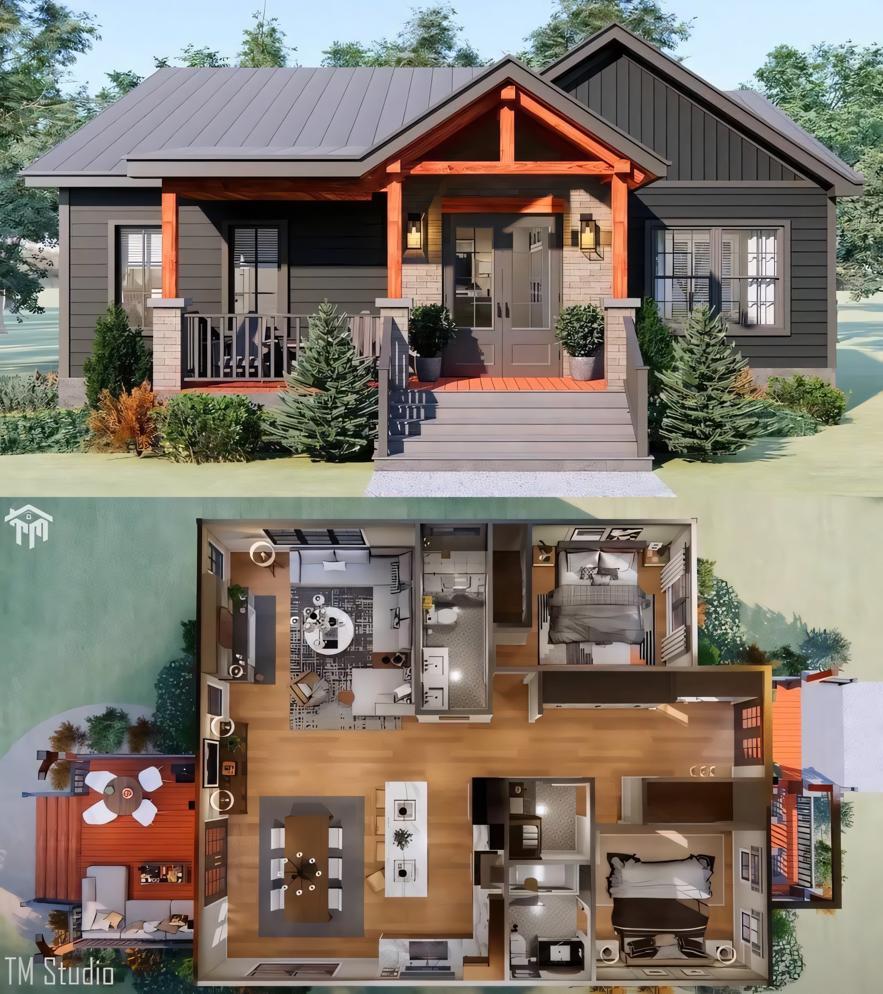 Gravity - A cozy yet stylish modern rustic charm, characterized by its ...