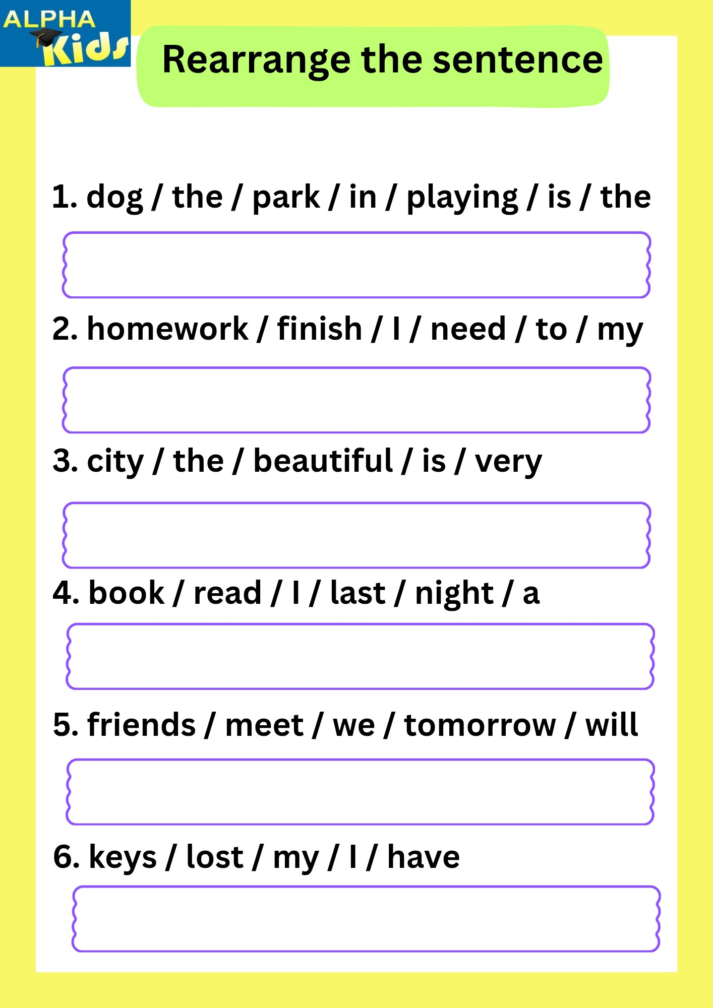 Alpha kids... - Alpha kids :worksheets and activities