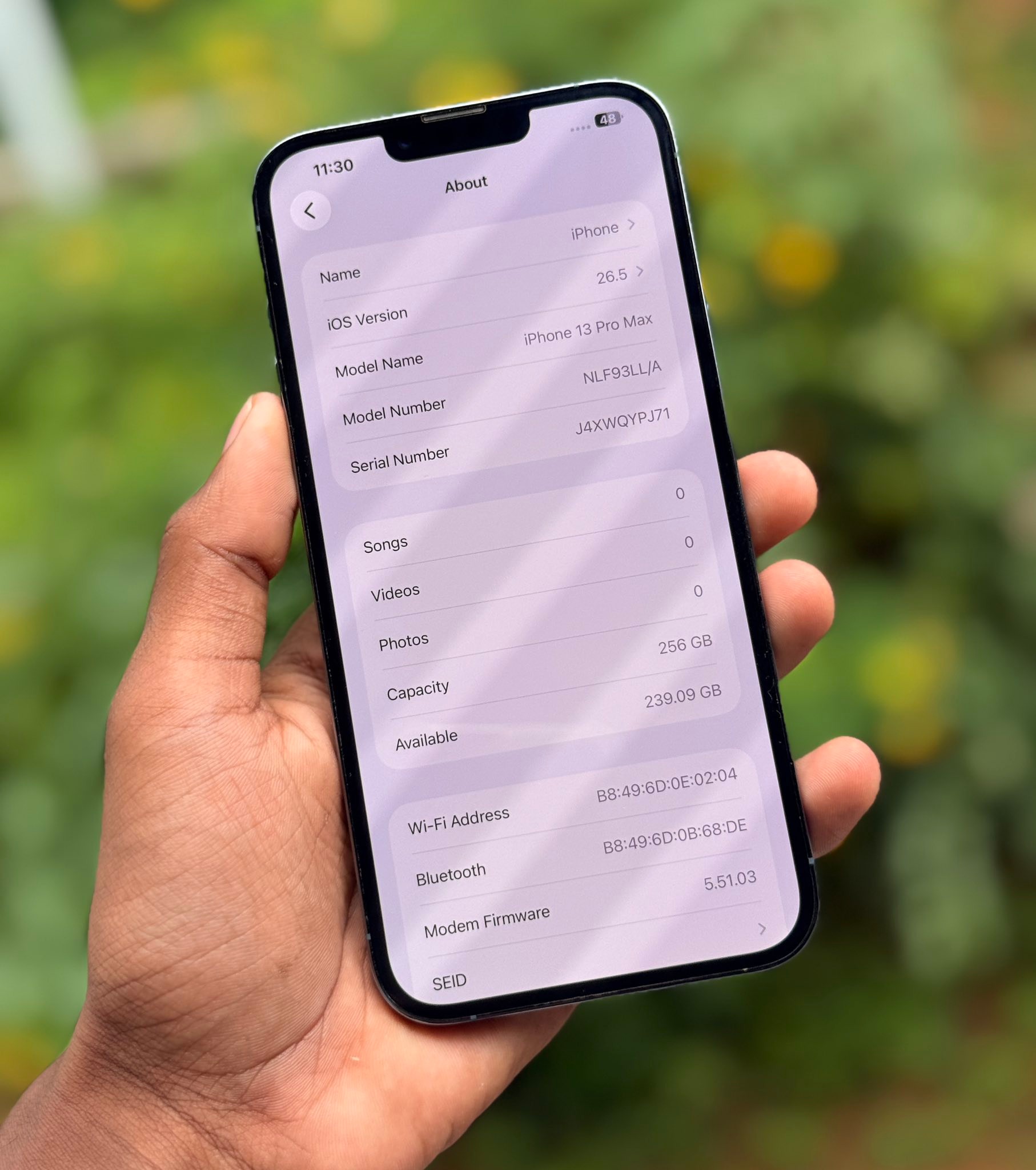 ?Apple iPhone 13 Pro Max 256Gb ?Battery Health 83% ?Face ID 