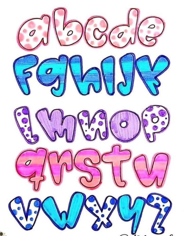 Letras de Abecedario Originales - El Rincón del Dibujo | Facebook