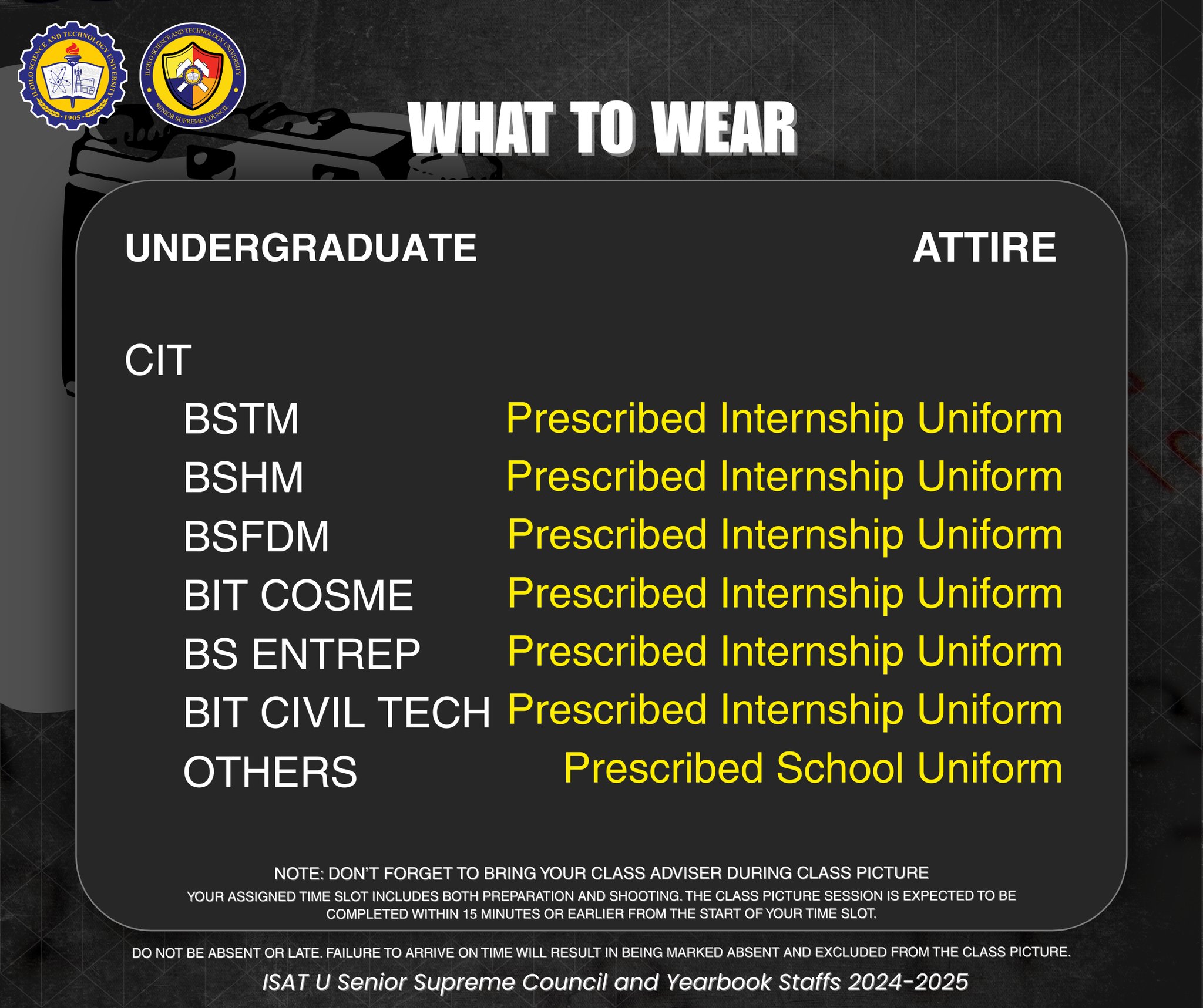 ISAT... - ISAT U Senior Supreme Council - Iloilo City Campus