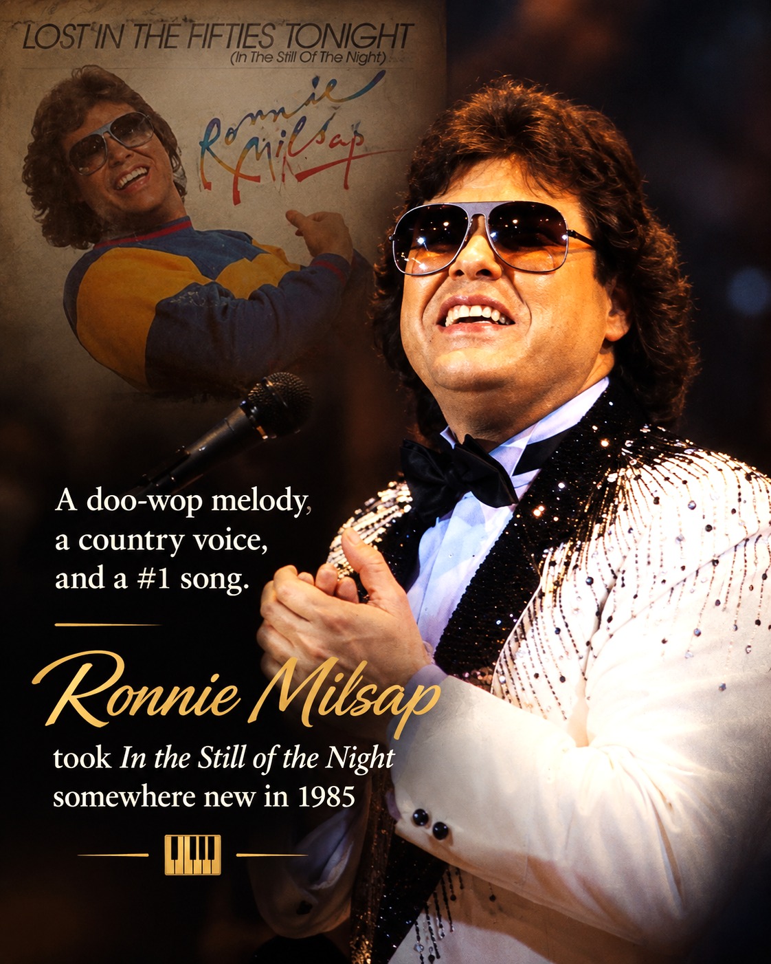 Ronnie Milsap lost in the fifties tonight 1985 #1 country hit