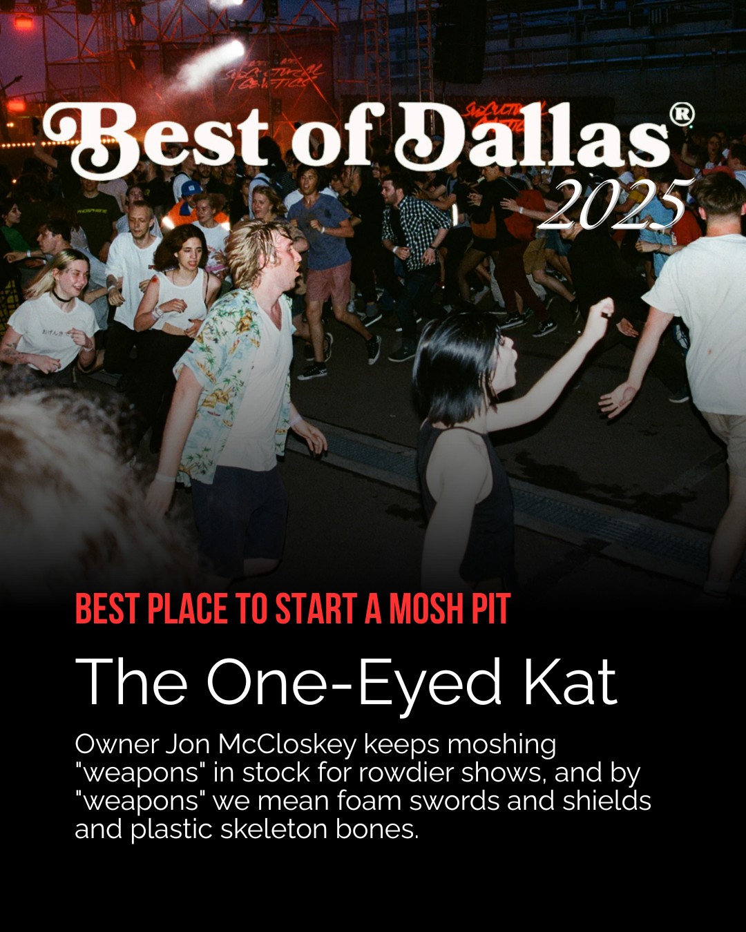 Dallas Observer - Now THIS is how you mosh properly. 🔗... | Facebook