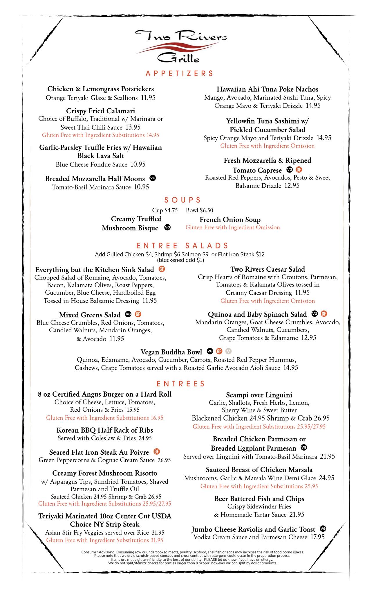 Two Rivers Grille | Matamoras PA