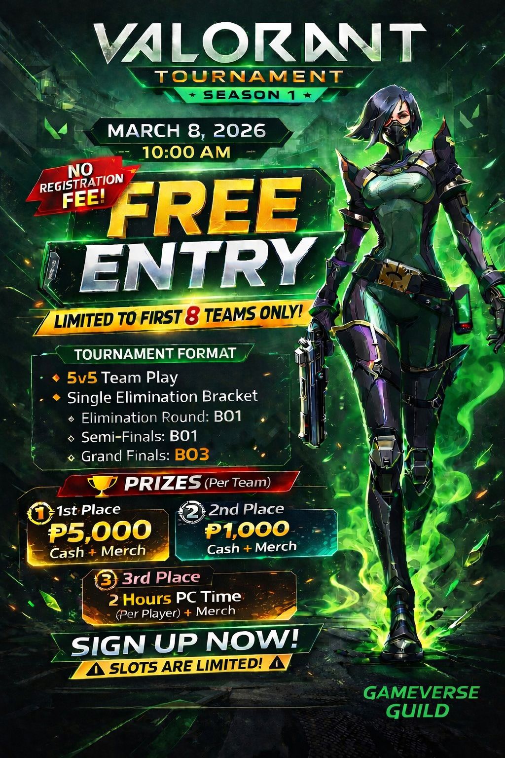 🎮 GG VALORANT TOURNAMENT –... - GameVerse Guild Gaming Lounge | Facebook